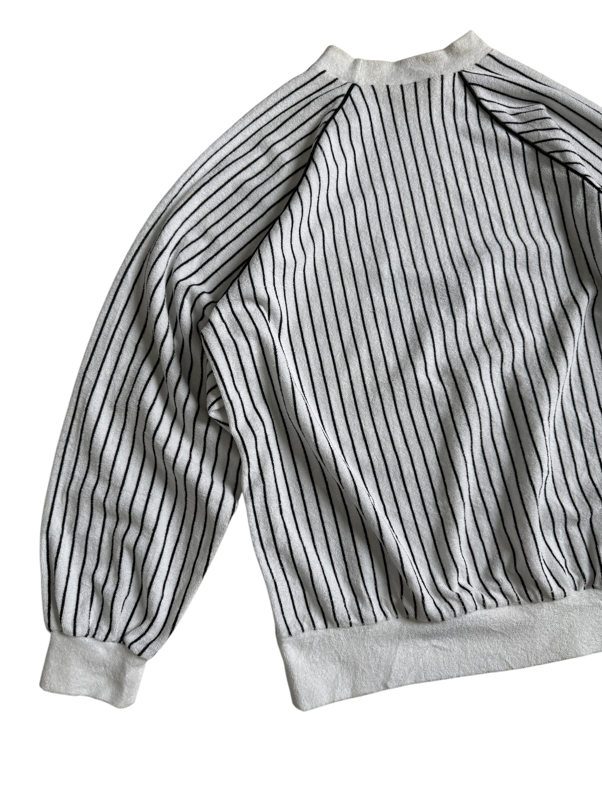 Vintage 1970s-80s West Germany Jazz Graphic Striped Terry Cloth Sweatshirt