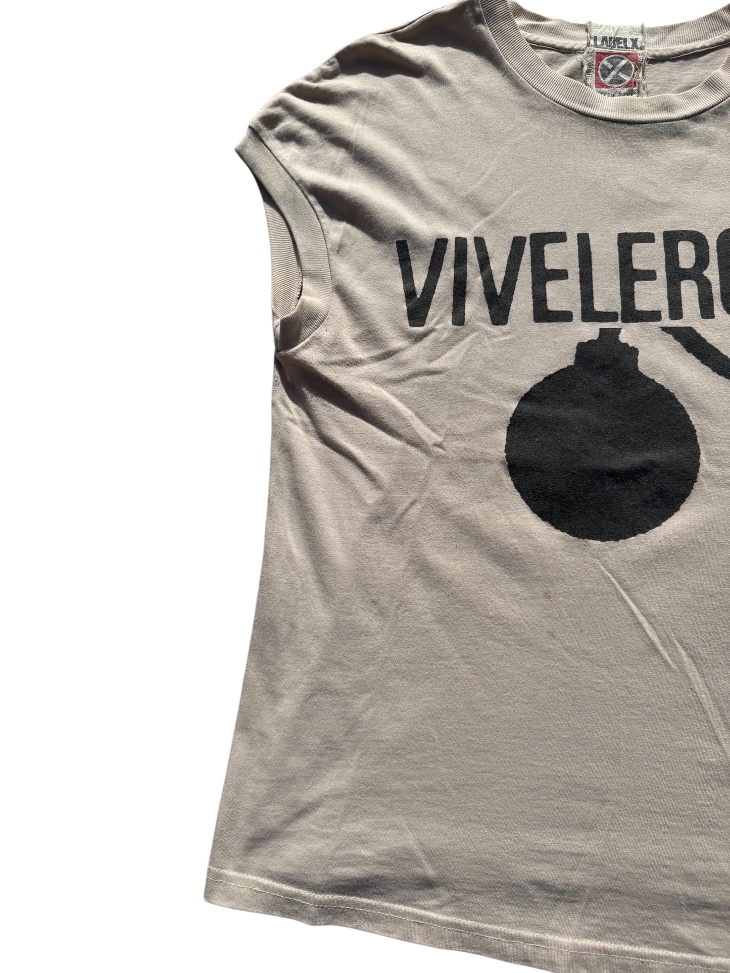 Rare Vintage Label X “Vive Le Rock” Punk Tee UK Independent