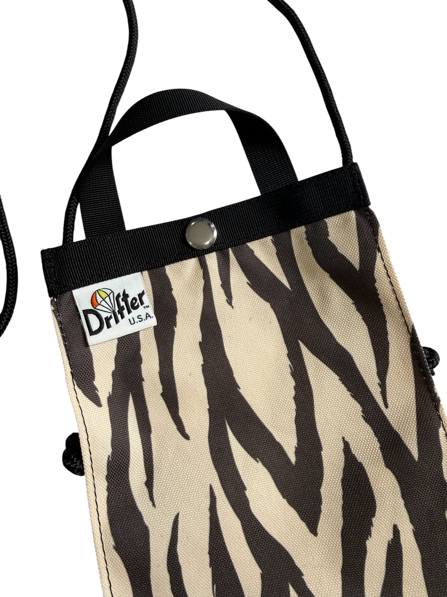 Drifter U.S.A Zebra Pattern Mini Shoulder Pouch Crossbody Bag