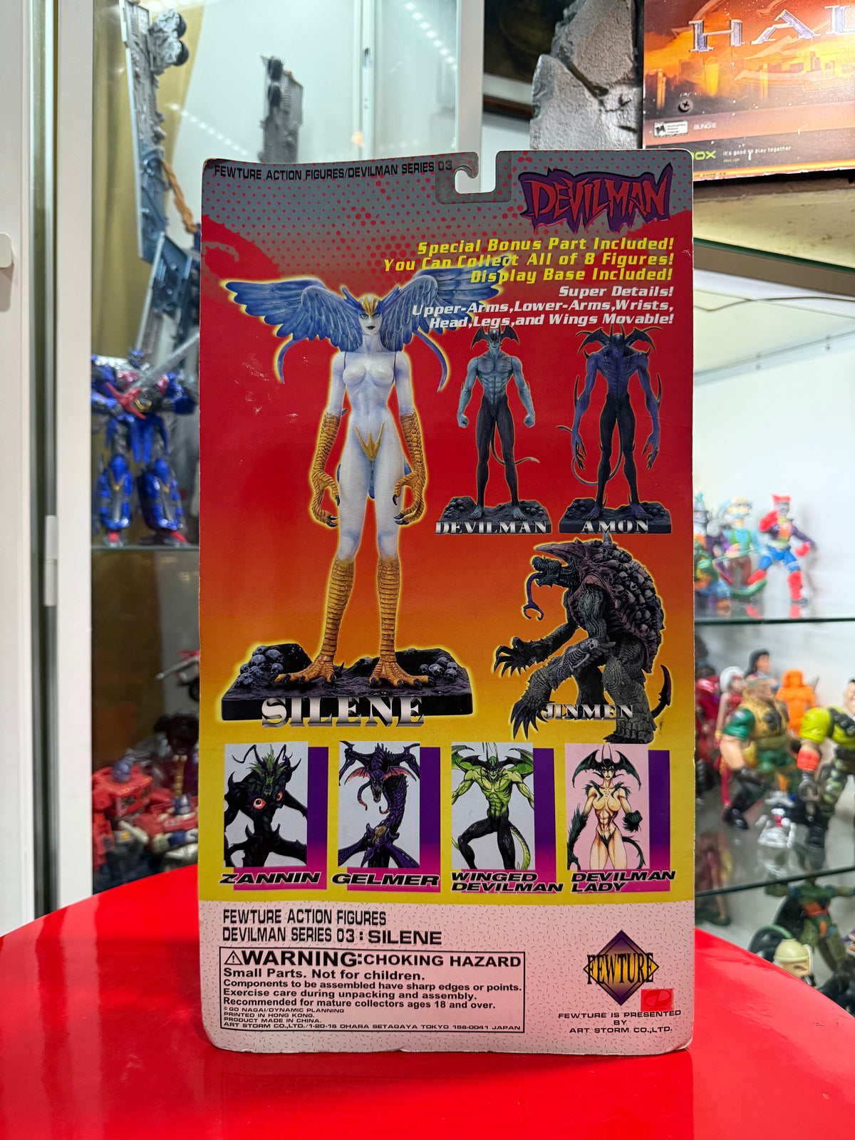 Vintage Devilman Silene Fewture Action Figure Signed Yasushi Nirasawa Autograph