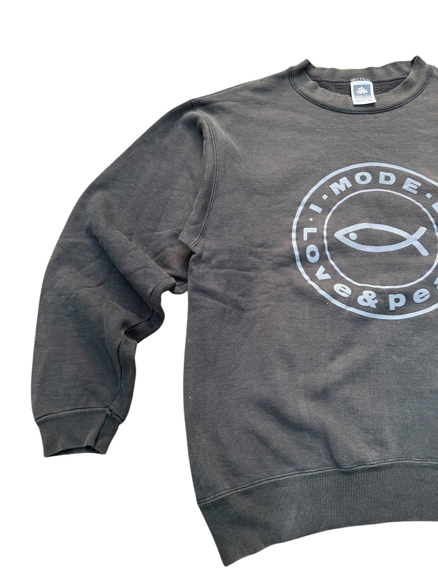 Vintage Sun Fade I.Mode.D. Love & Peace Sweatshirt