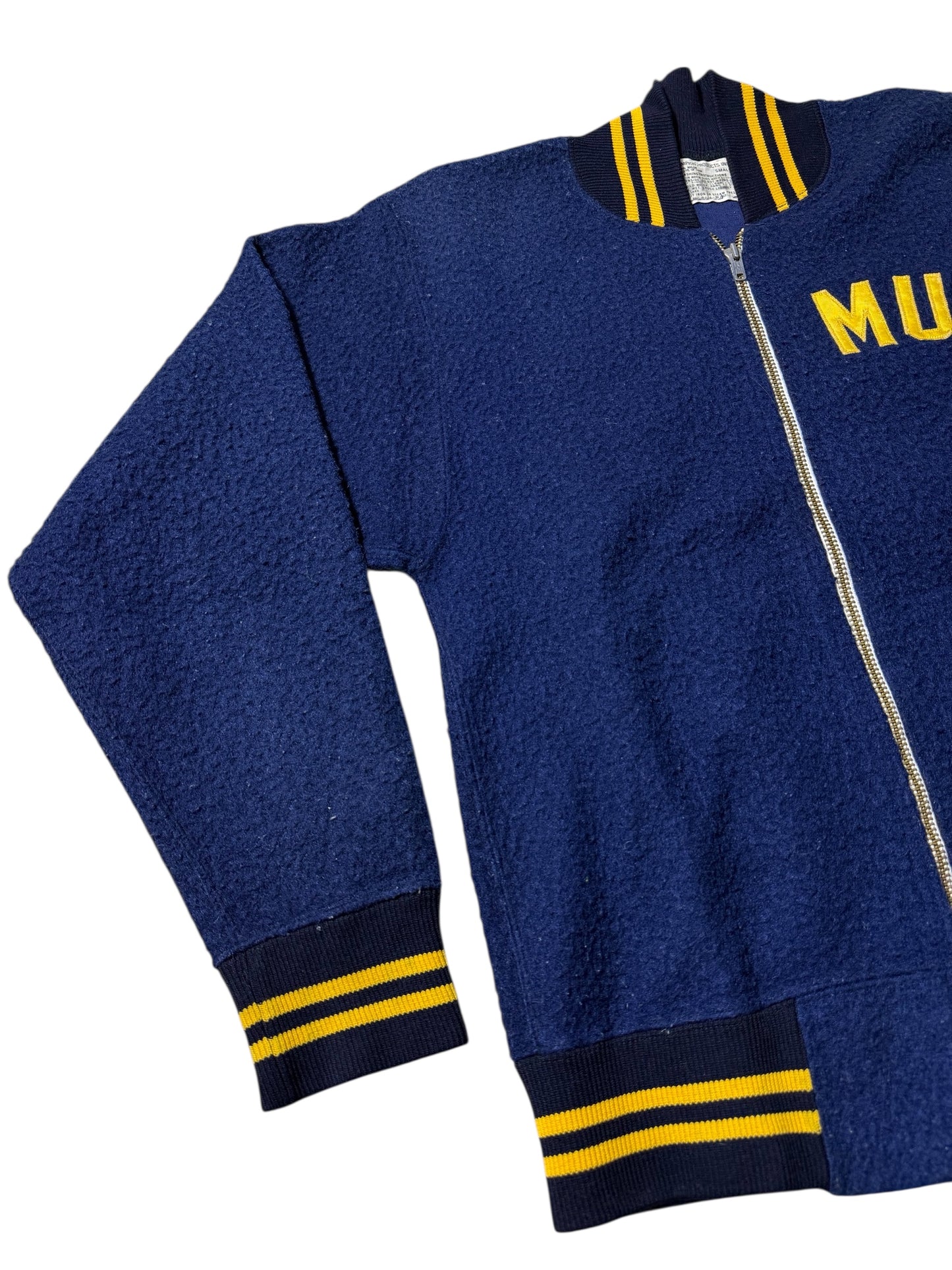 Vintage 1960s Champion Varsity Jacket “MUA” USA Made