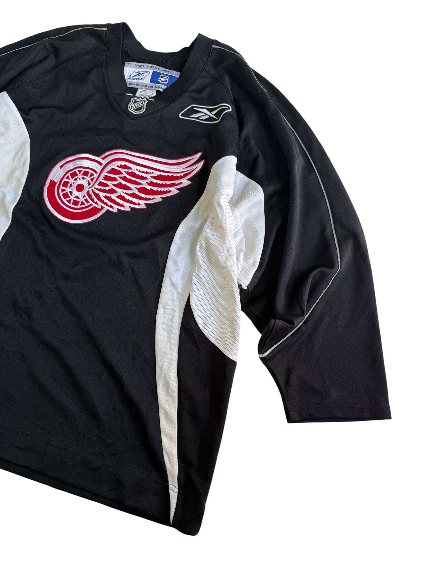 Reebok Black Detroit Red Wings NHL Jersey