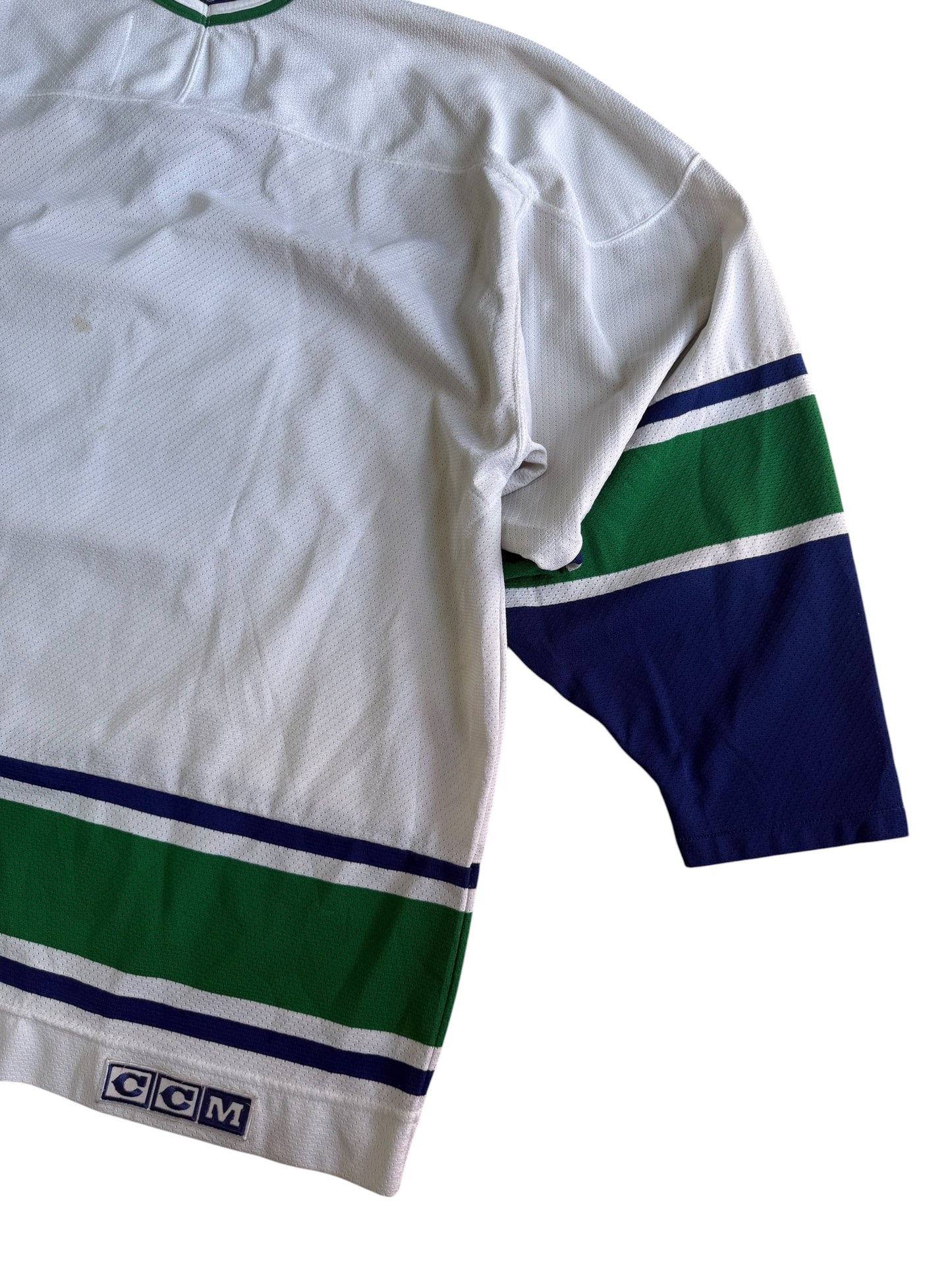 Vintage CCM Vancouver Canucks Hockey Jersey Made In Canada
