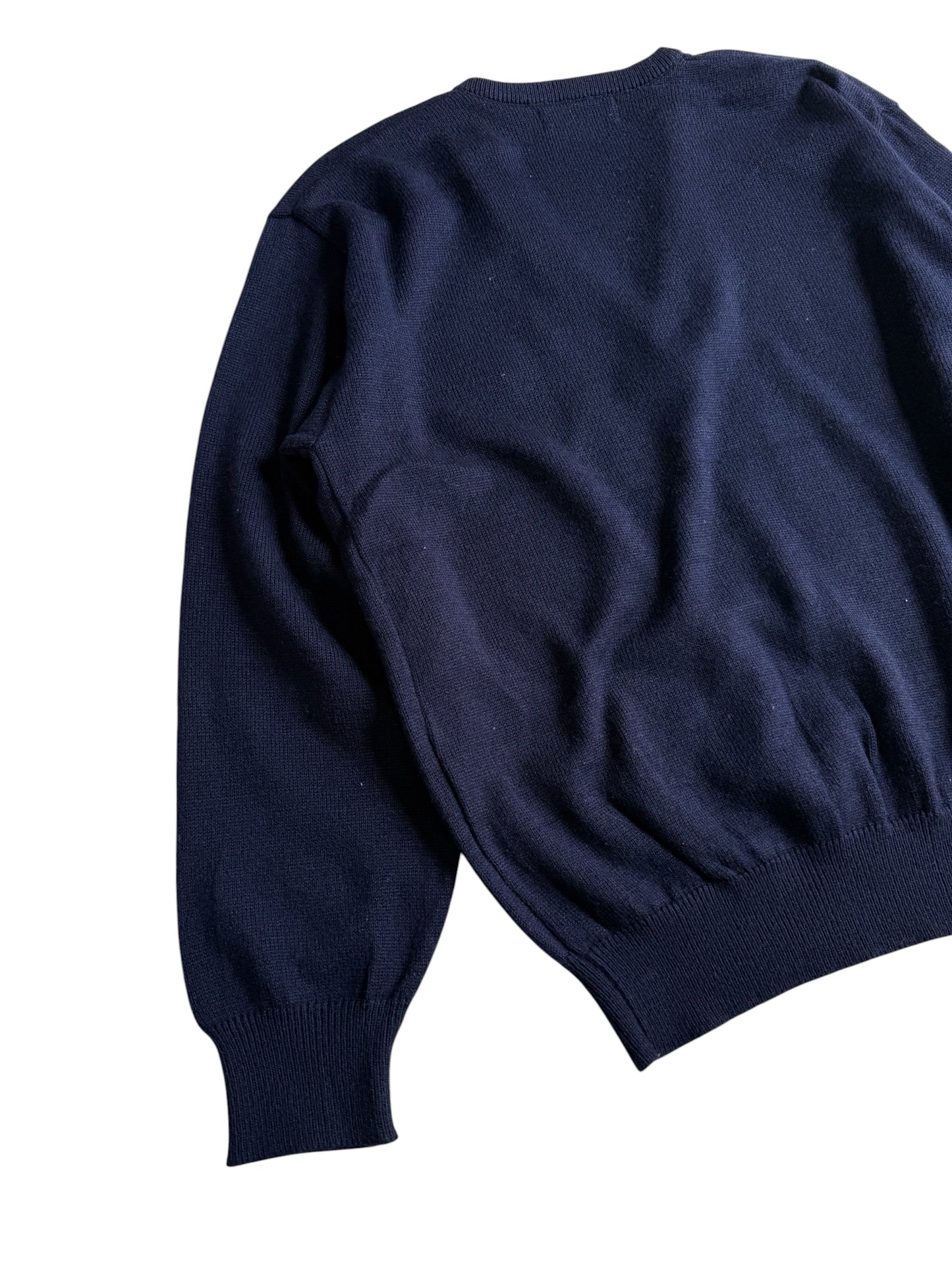 Vintage 70s 80s Lyle & Scott V Neck Wool Cashmere Sweater Made in Scotland