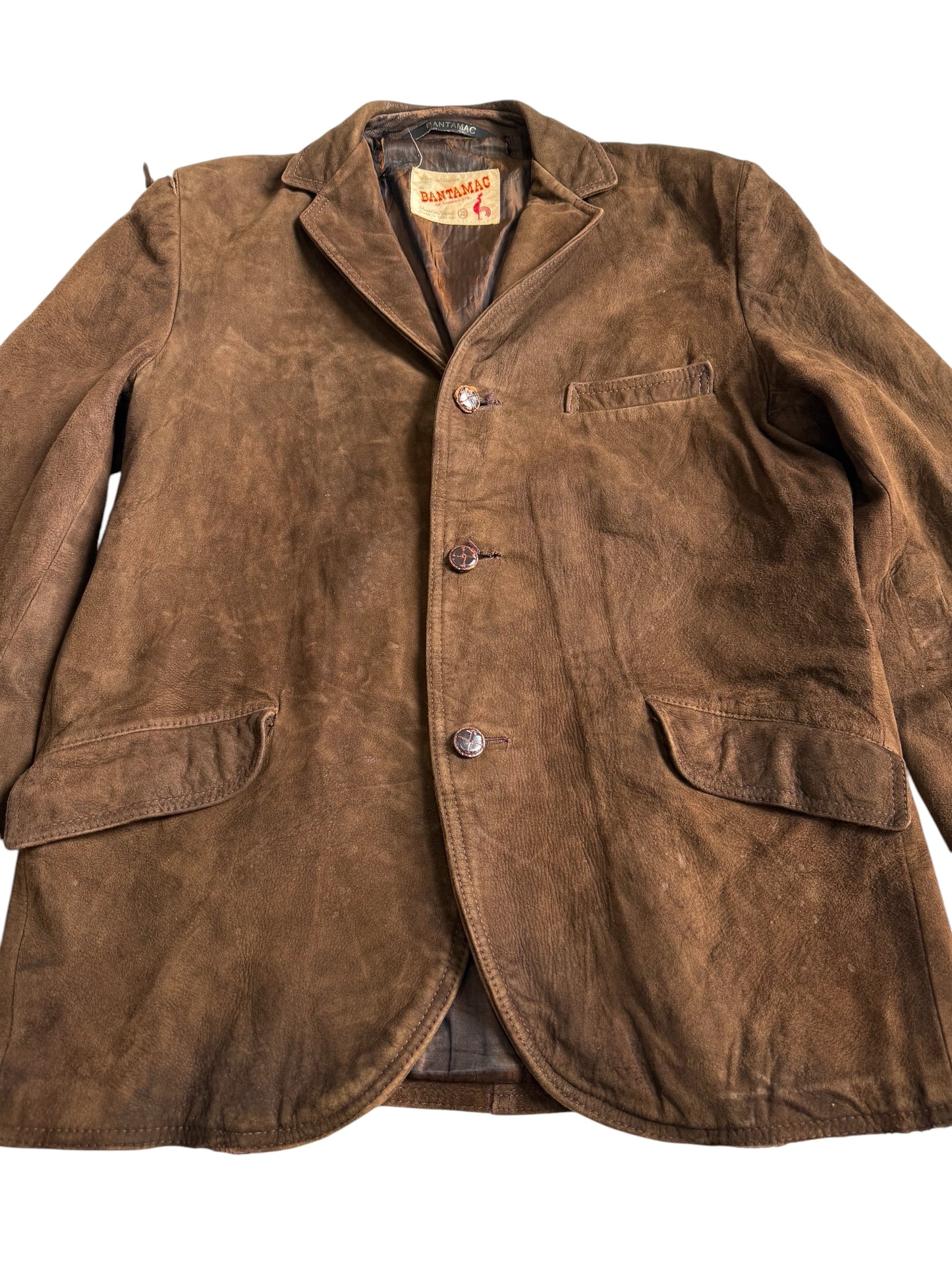 Vintage 1960s Bantamac Leather Sport Coat Blazer Made in Canada