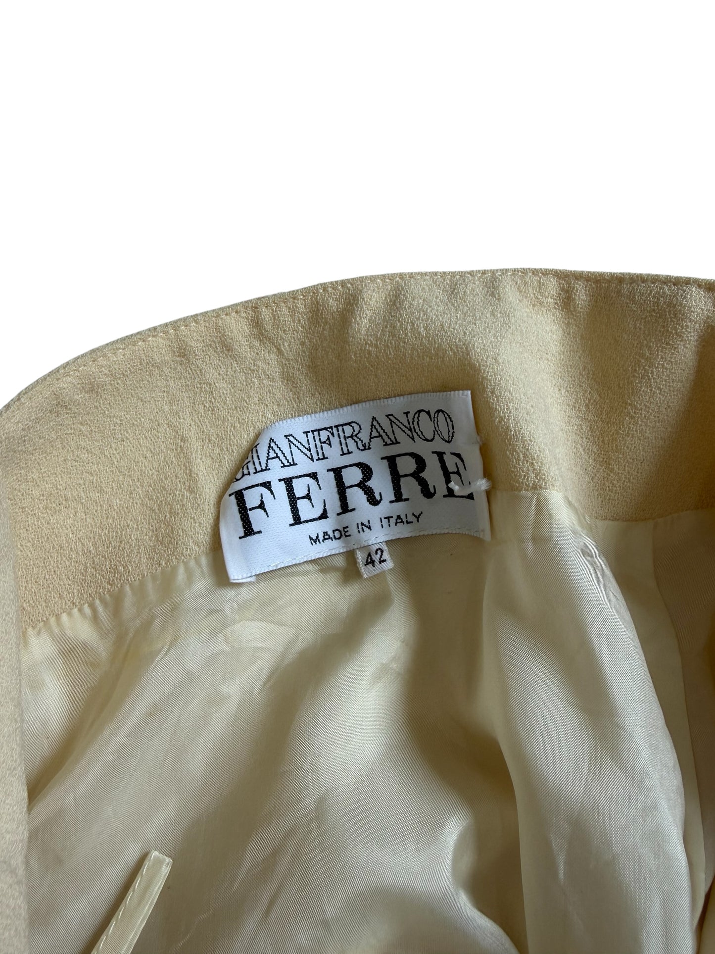 Vintage Gianfranco Ferre Made in Italy Embroidered Pencil Skirt