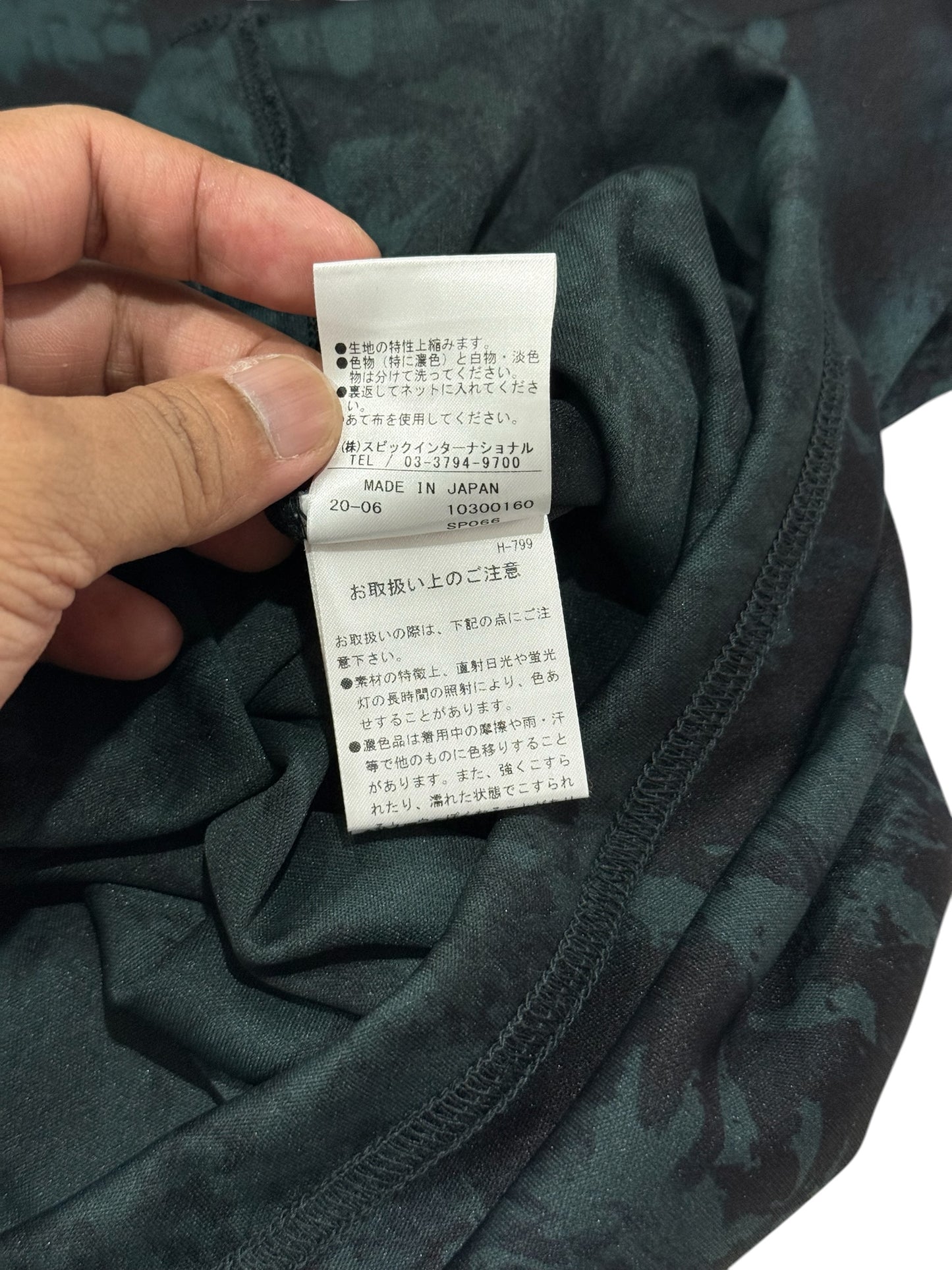 Tornado Mart Shadow Bloom V-Neck Tee Made in Japan