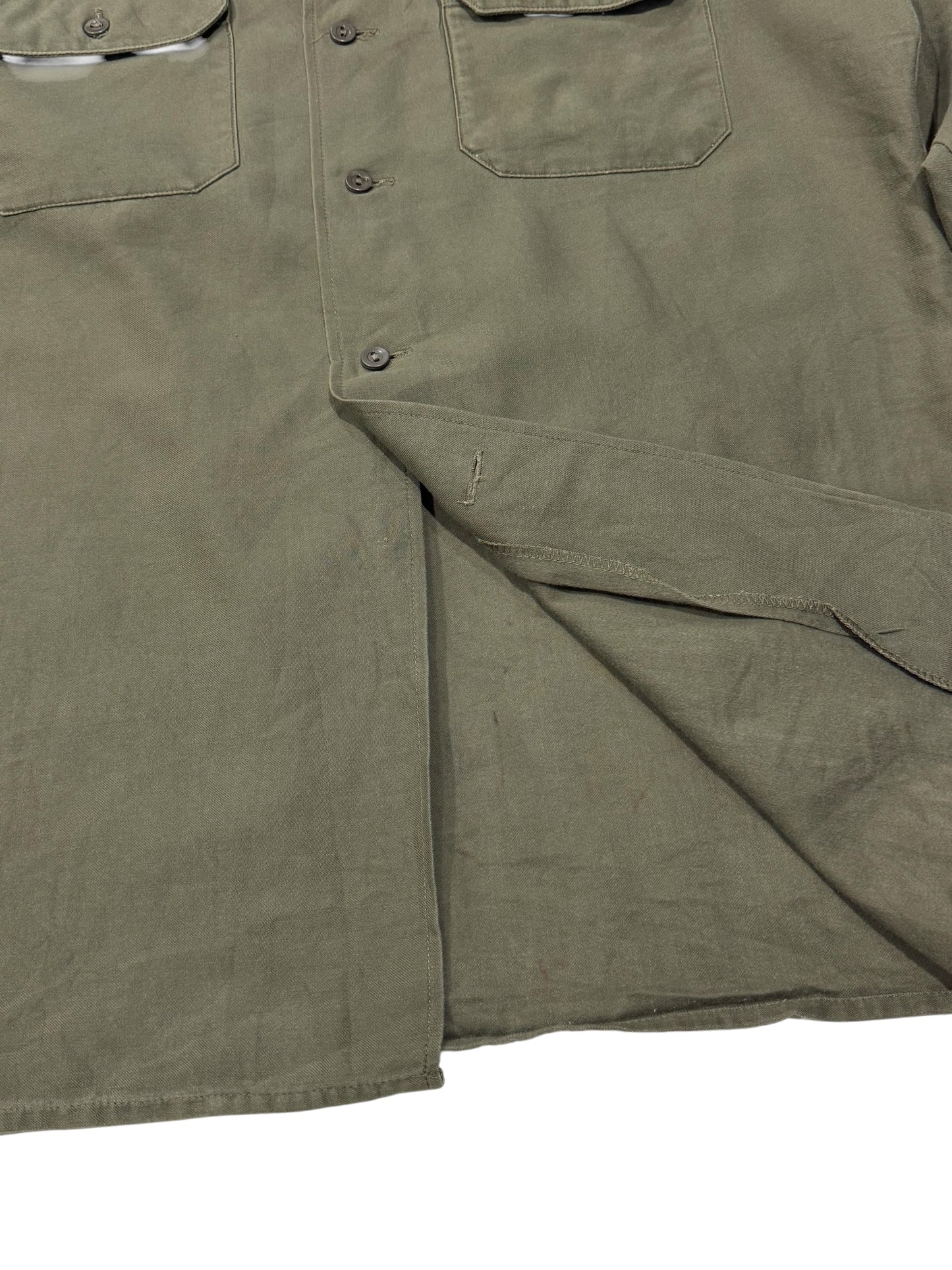 Vintage 1987 West German Army Field Shirt Olive Drab Bundeswehr Feuchter Ringelai