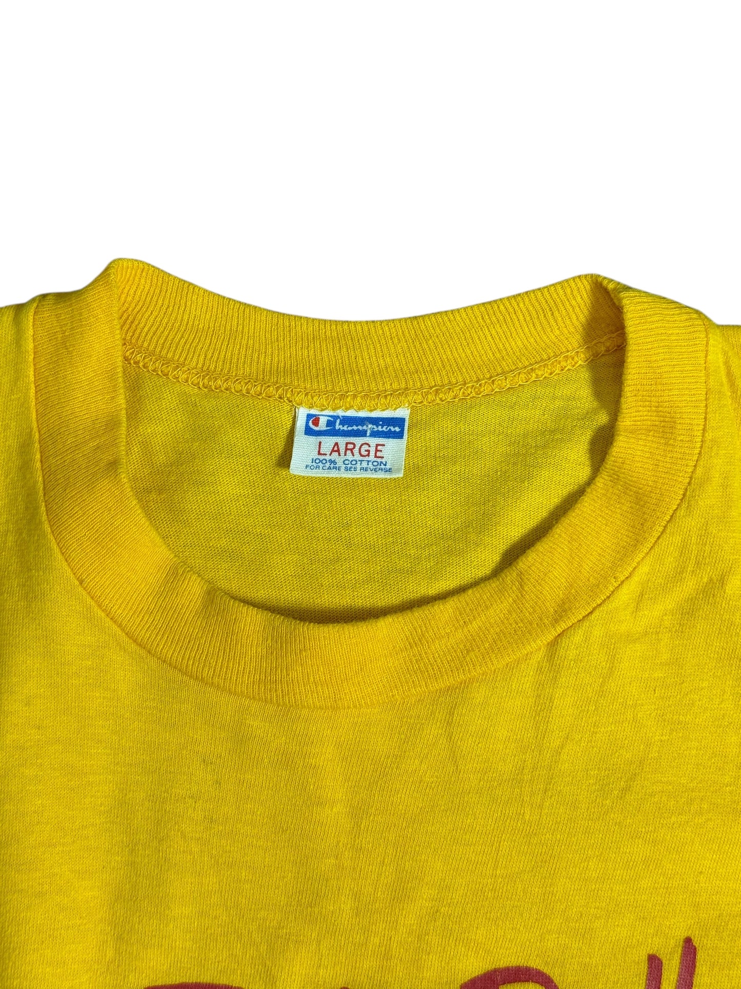 Vintage 1970s Champion Blue Bar Festi-Bull Moline Chamber of Commerce Tshirt