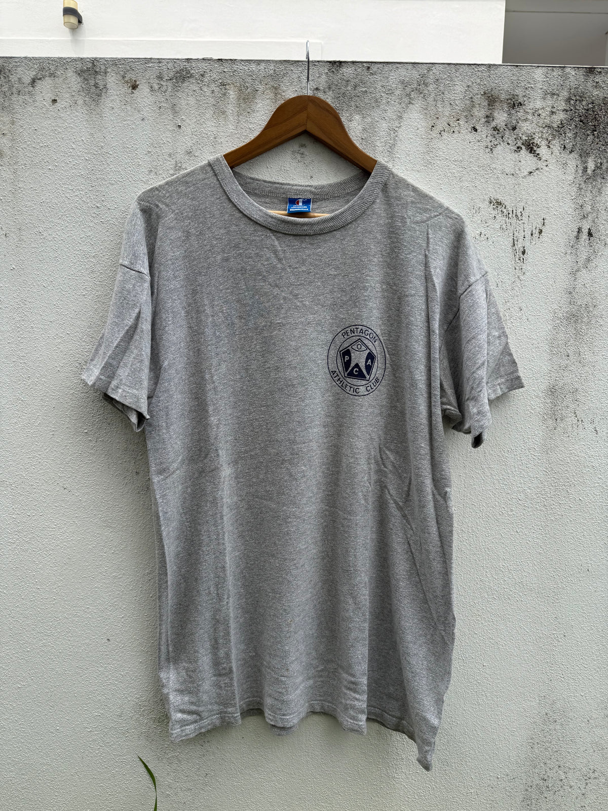 Vintage Champion Pentagon Athletic Club Tshirt Made In Usa