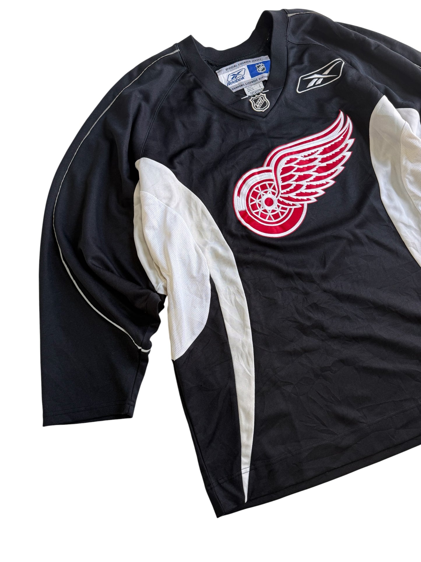 Reebok Black Detroit Red Wings NHL Jersey