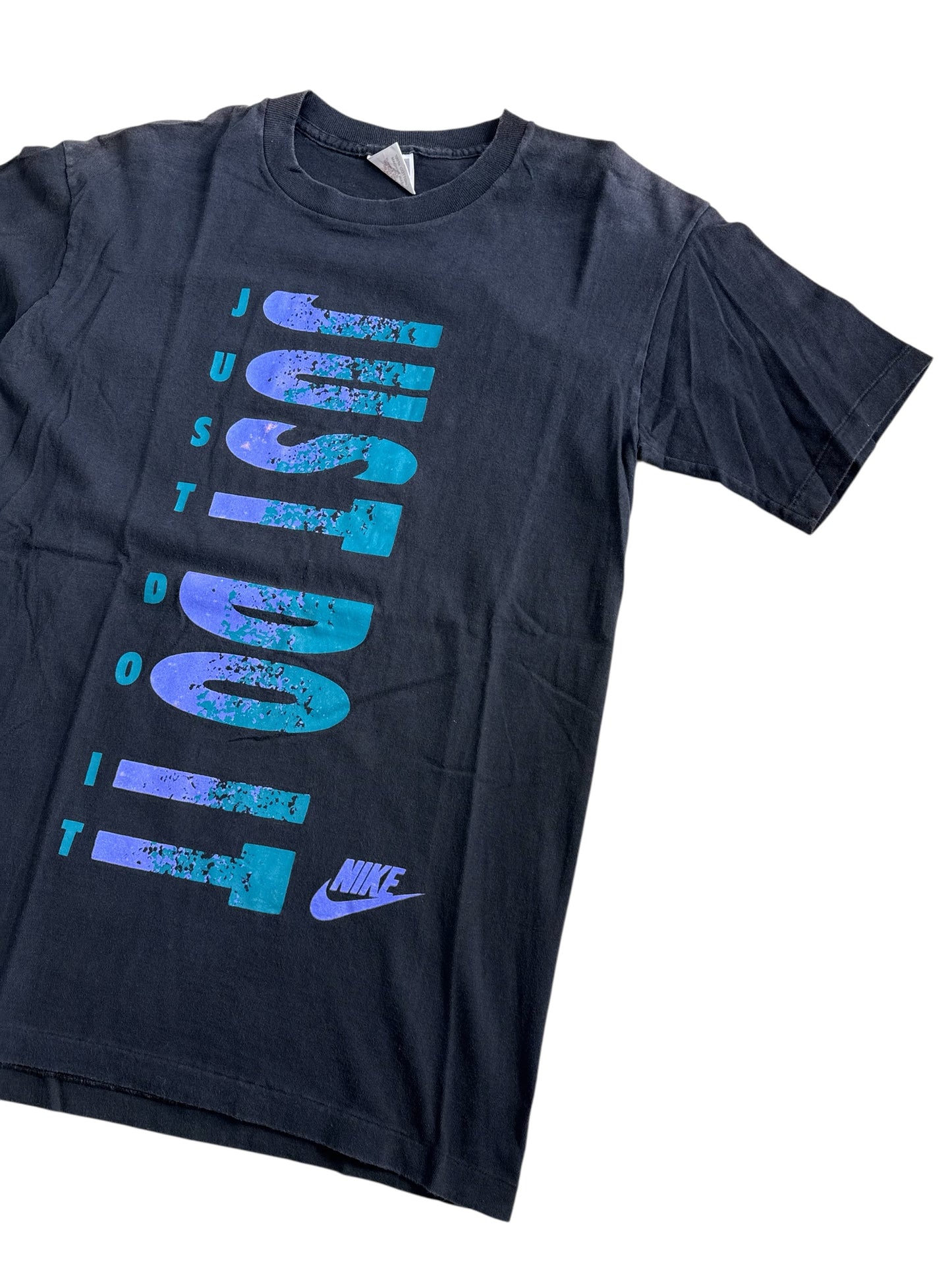 Vintage Nike Just Do It Vertical Logo Tshirt Made In USA