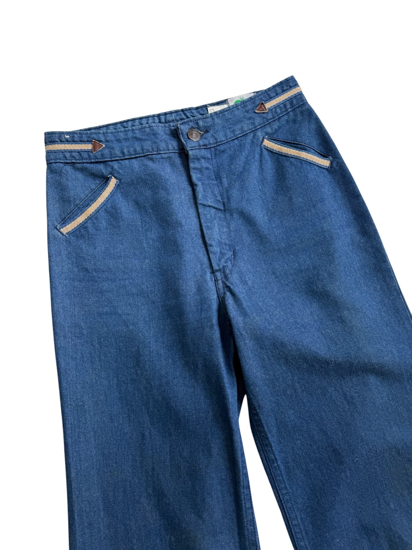 Vintage 1980s Miss Texwood High Waist Flare Denim Jeans