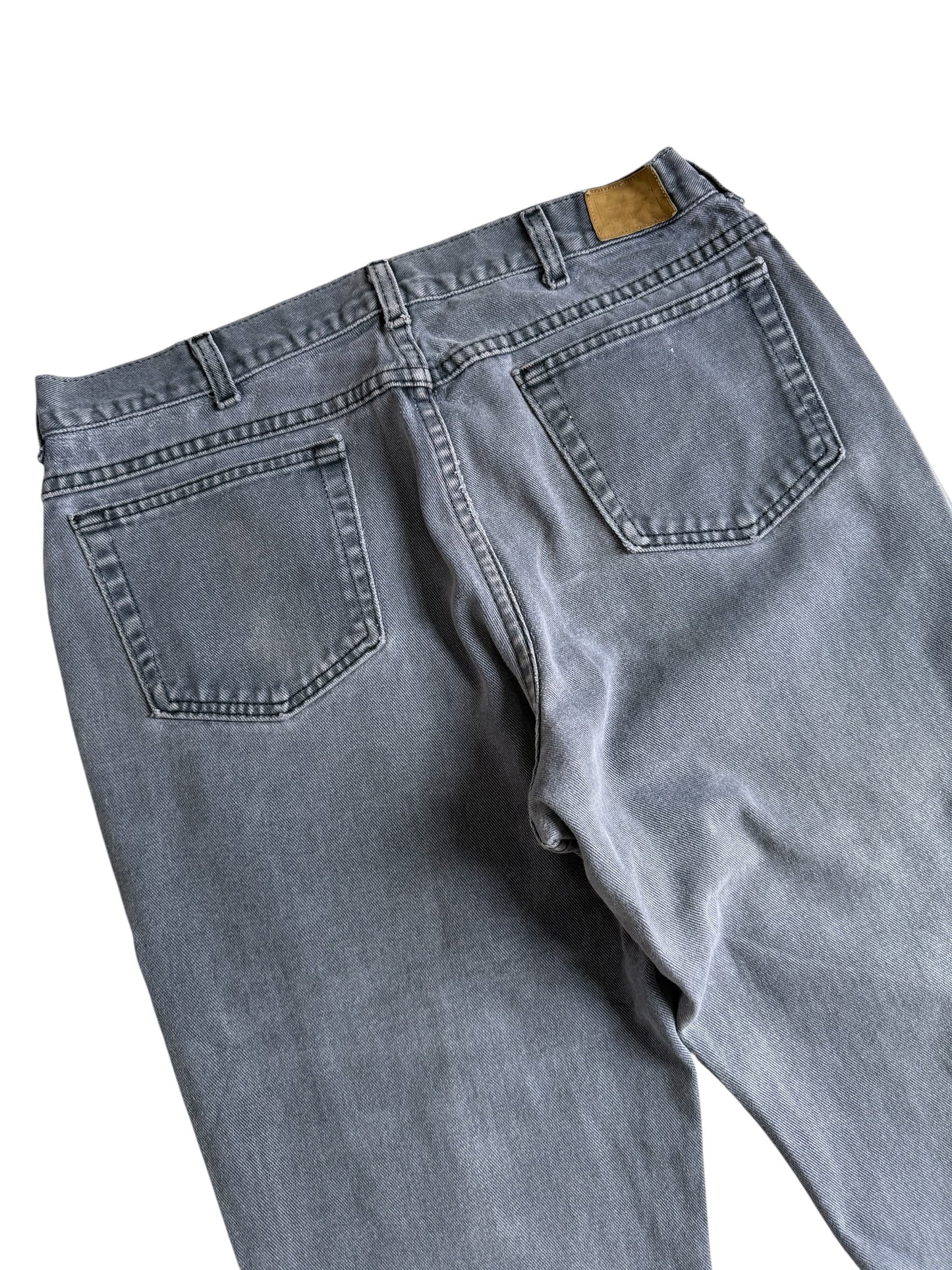 Vintage 1990s LL Bean Double L Jeans Grey Denim Pants
