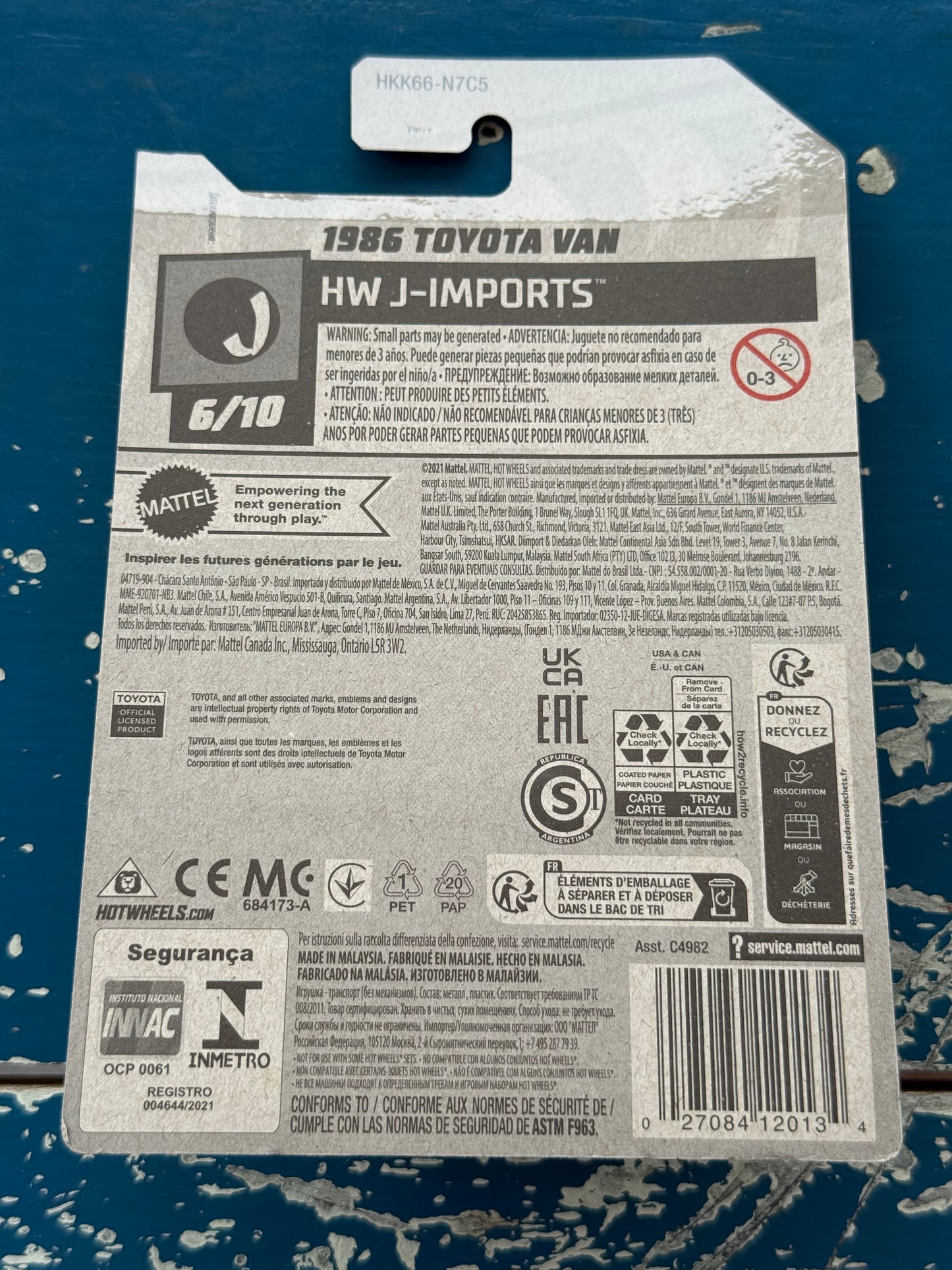 Hot Wheels 1986 Toyota Van