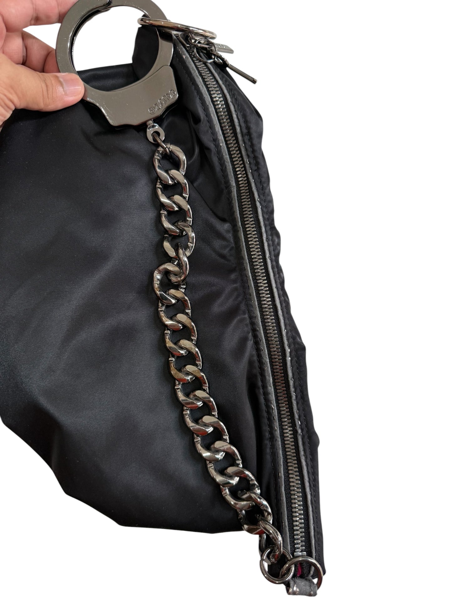 Vintage 2000s Cuffz Mini Nylon Handcuff Chain Handbag