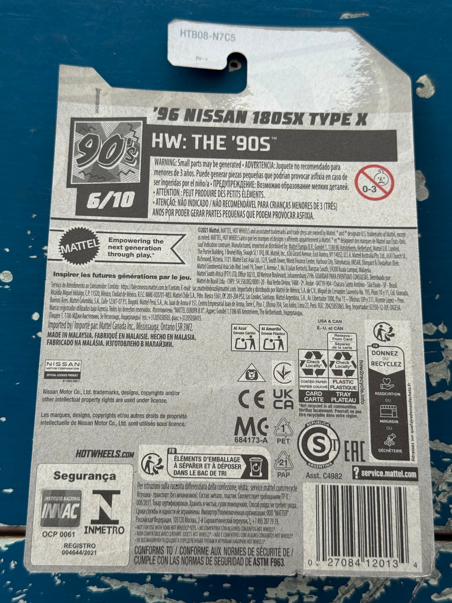 Hot Wheels ‘96 Nissan 180SX Type X