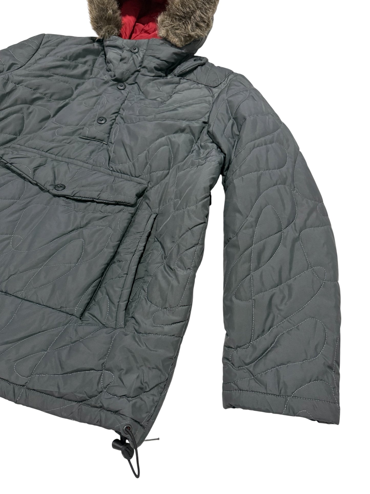 Jean Paul Gassa Made in Italy Quilted Hooded Anorak Jacket Gorpcore Outdoor