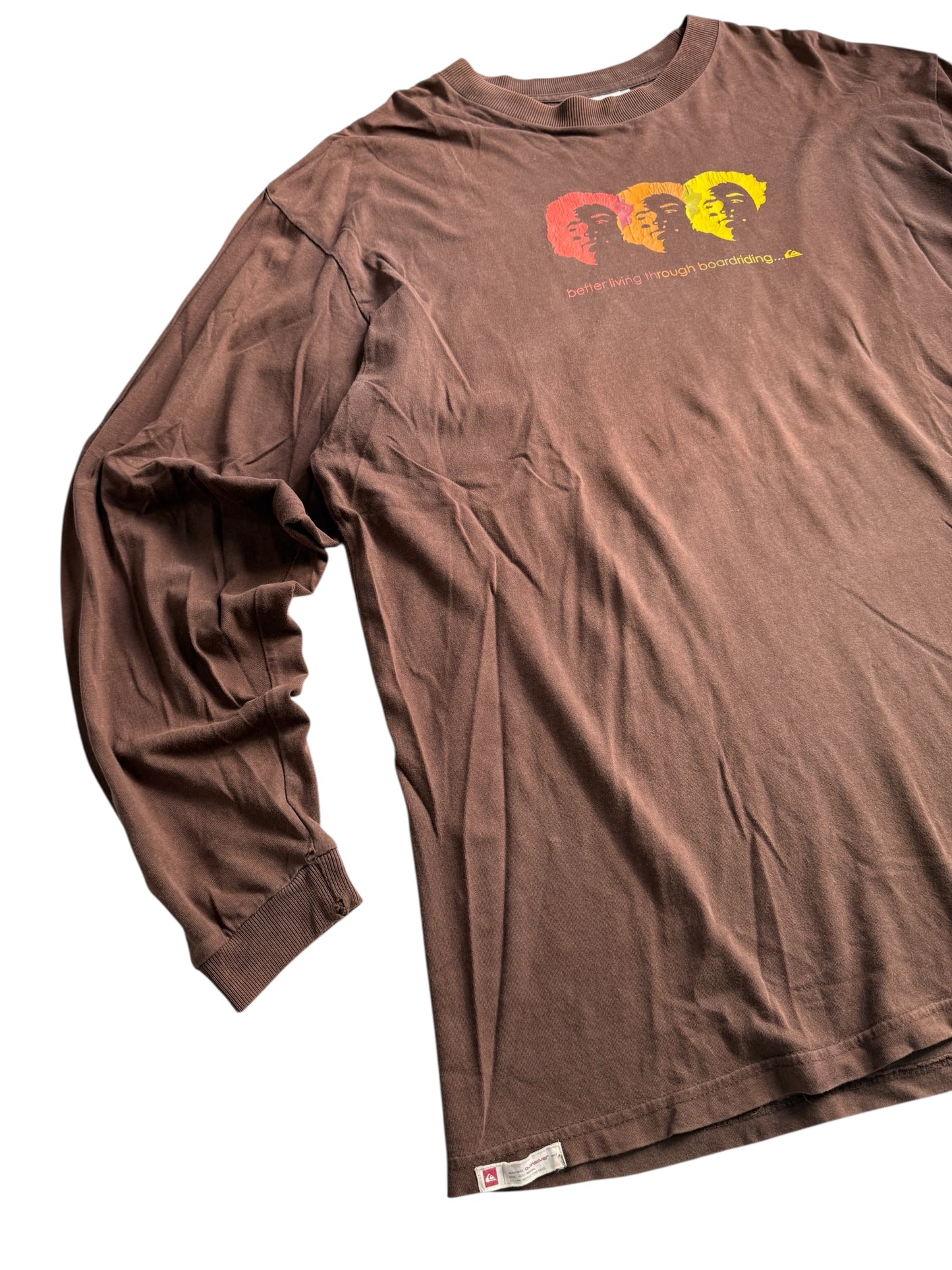 Vintage Quiksilver Better Living Through Boardriding Long Sleeve Tshirt