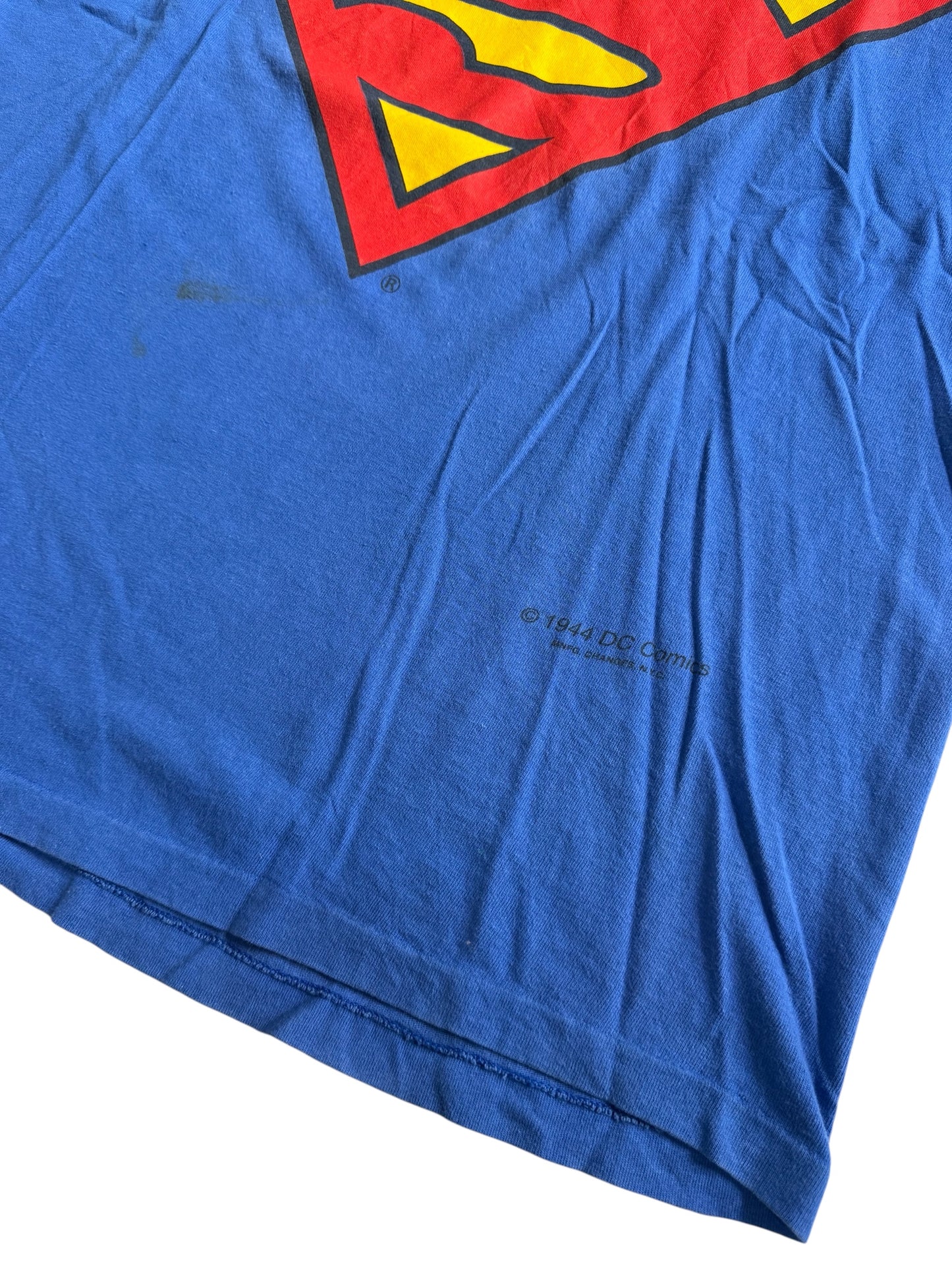 Vintage Superman Logo Tshirt DC Comics Superhero
