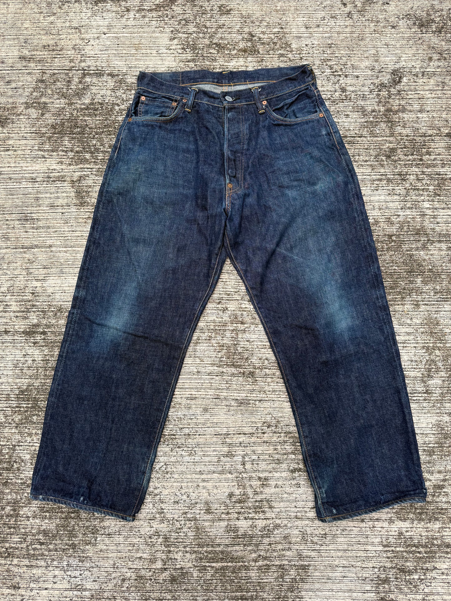 Evisu Japan Lot 2001 Selvedge Jeans Yellow Seagull Arcuate