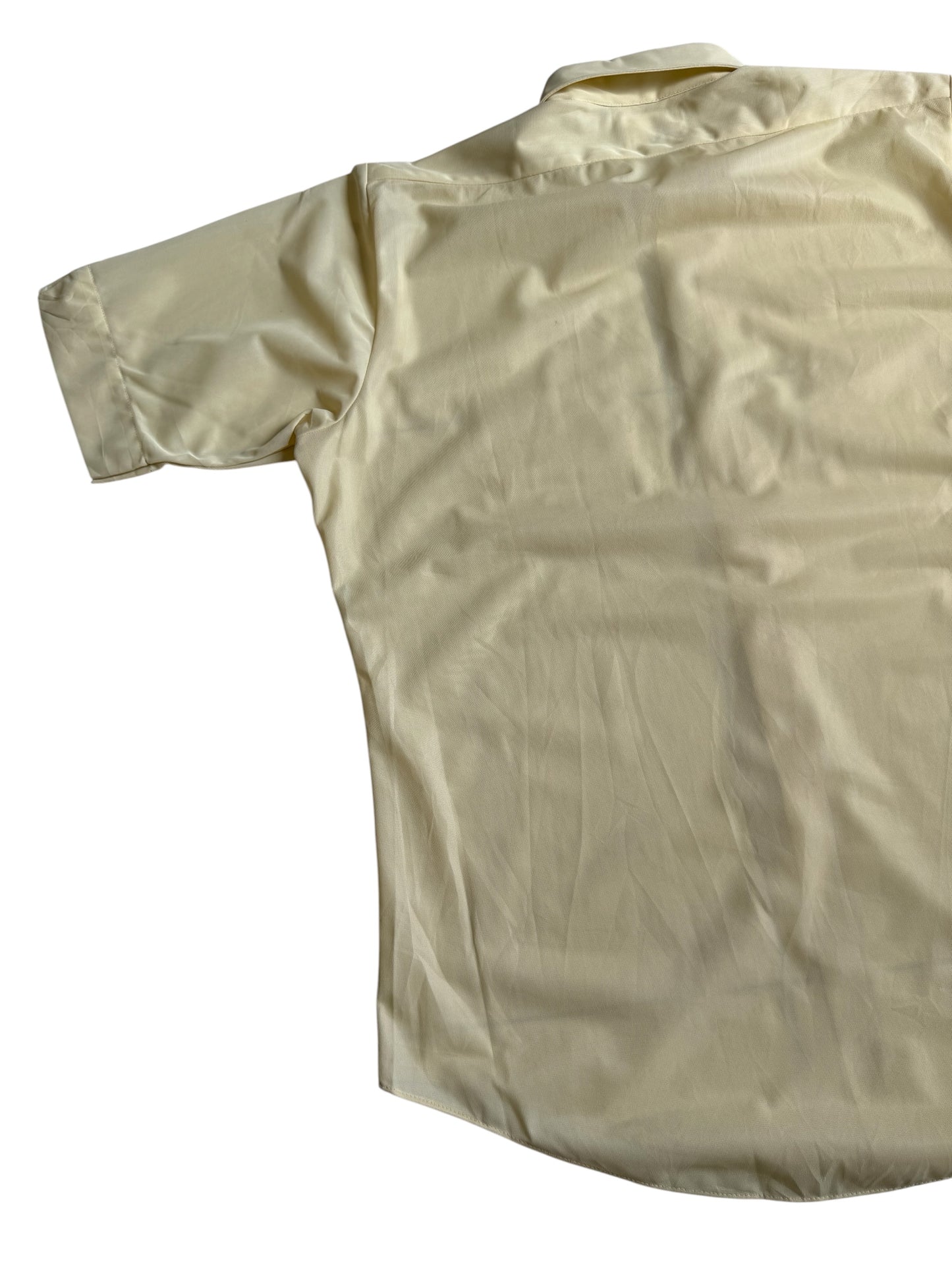 Vintage 1970s BVD Heva-Press Permanent Press Short Sleeve Shirt Deadstock NOS USA