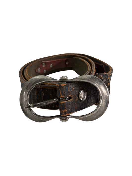 Vintage Morgan Homme Distressed Leather Belt