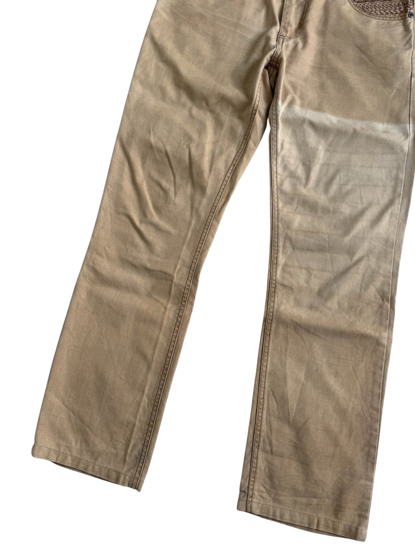Semantic Design Embroidered Skull Denim Jeans Japanese Designer Pants