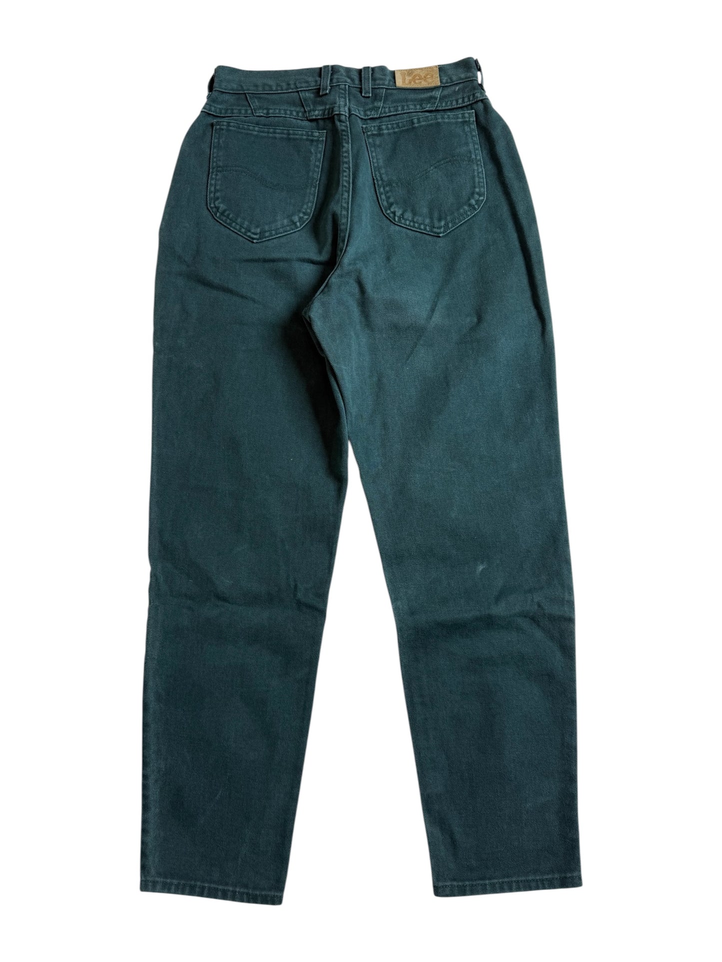 Vintage 1990s Lee High Waist Green Denim Jeans USA