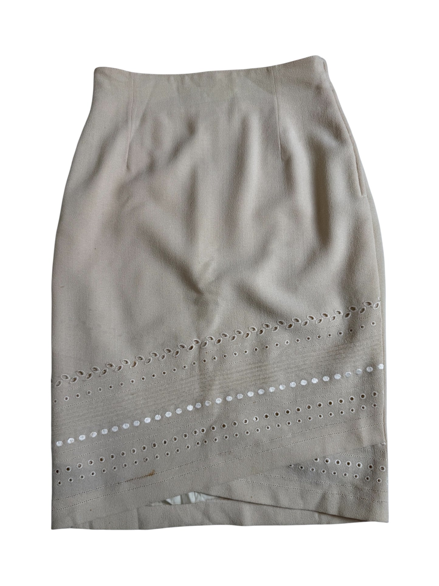 Vintage Gianfranco Ferre Made in Italy Embroidered Pencil Skirt