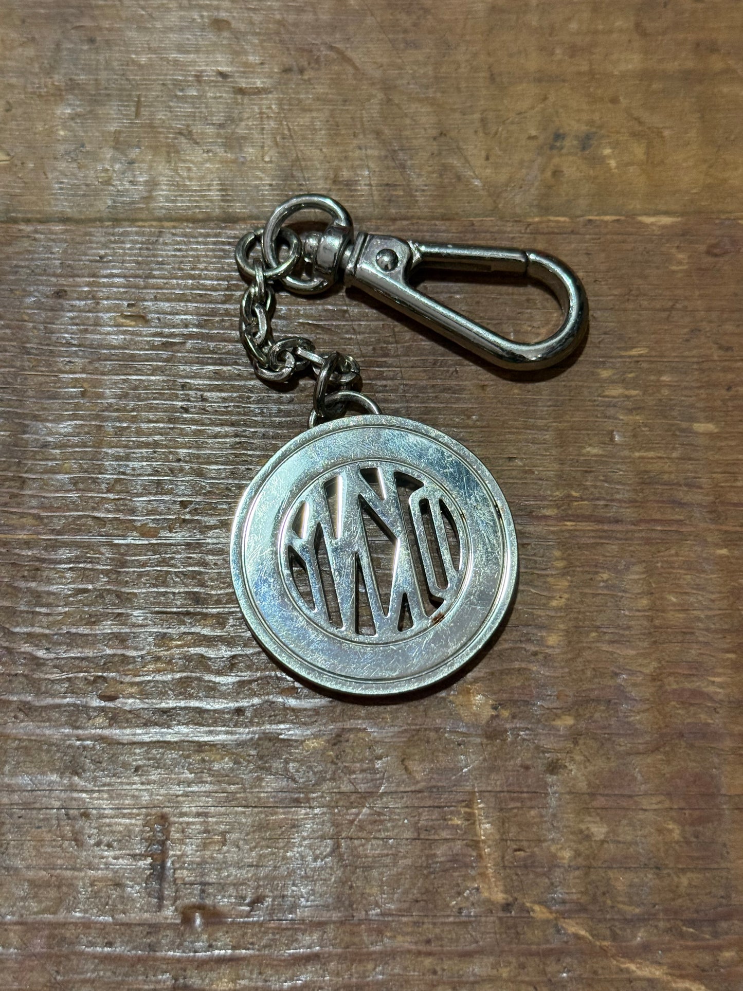Vintage DKNY Donna Karan Logo Keychain