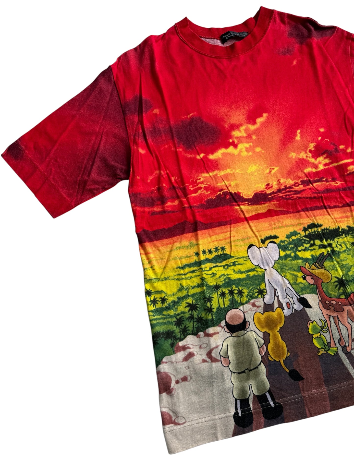 Vintage Jungle Emperor Leo Anime Tshirt Tezuka Lion King Kimba All Over Print