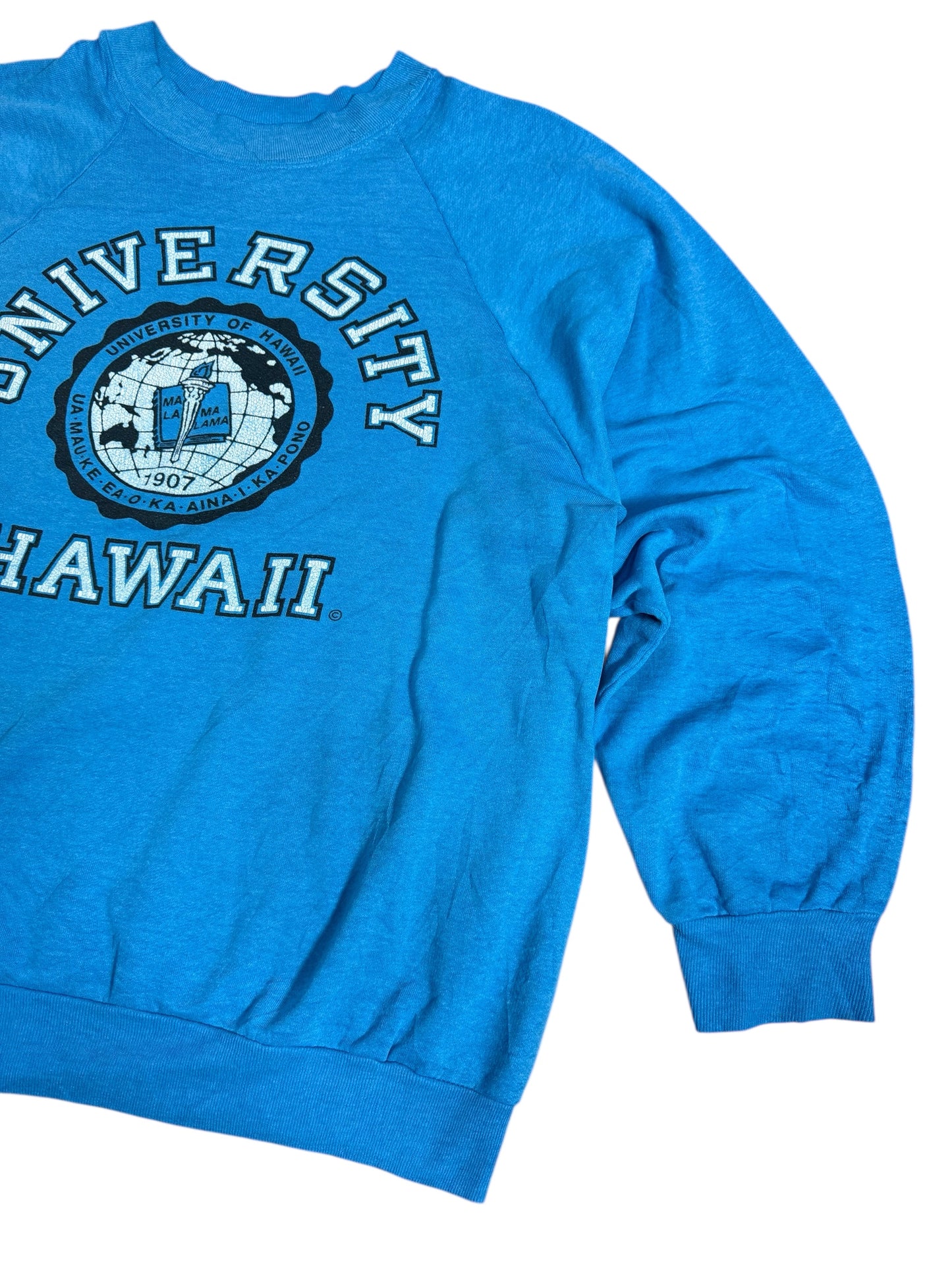 Vintage 1980s University of Hawaii Raglan Sweatshirt