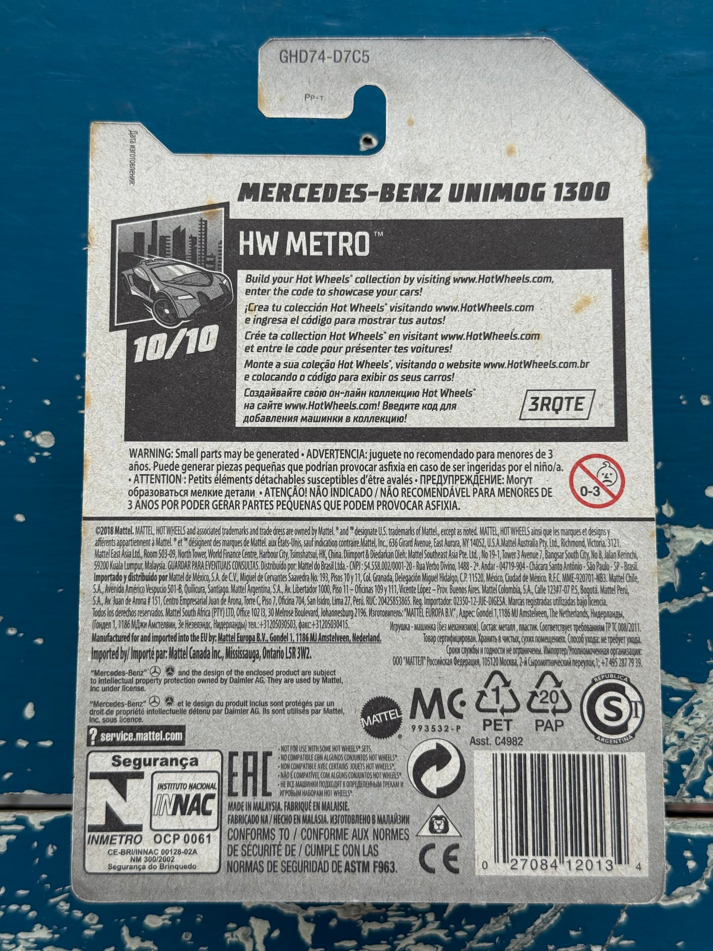 Hot Wheels Mercedes-Benz Unimog 1300 (TH)