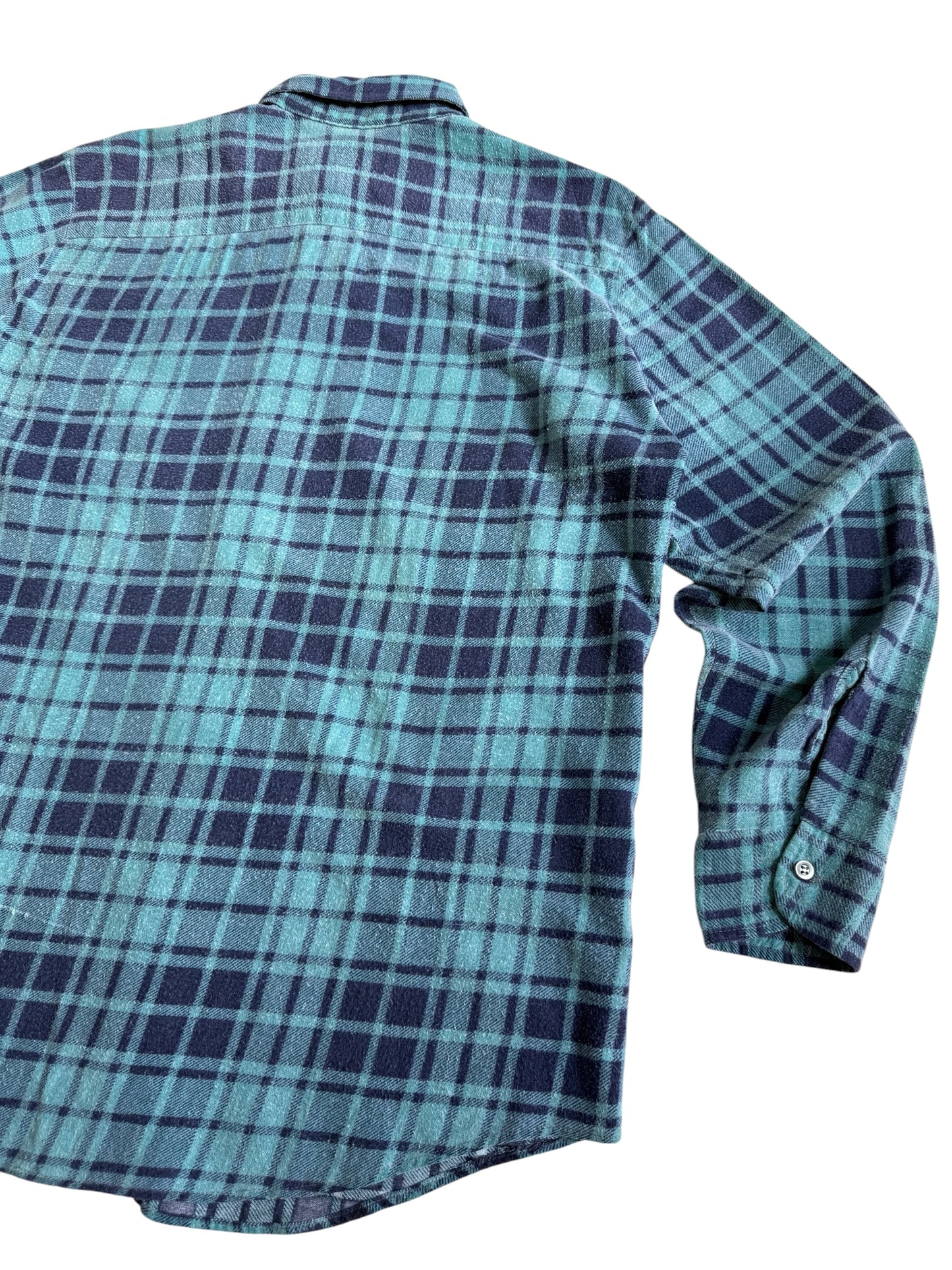 Vintage American Edition Plaid Flannel Shirt Brushed Cotton Workwear