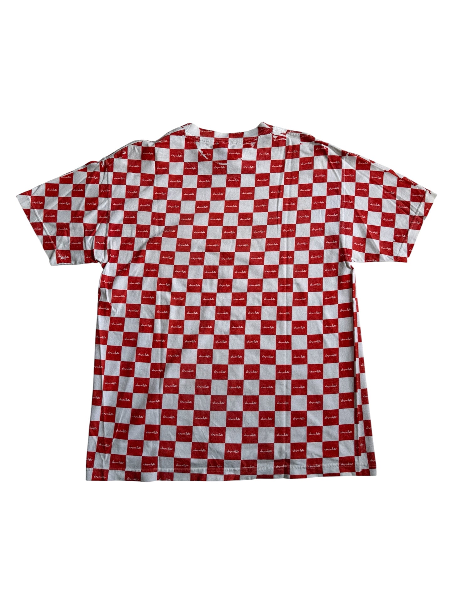 Chocolate Skateboard Checkered Print Tshirt