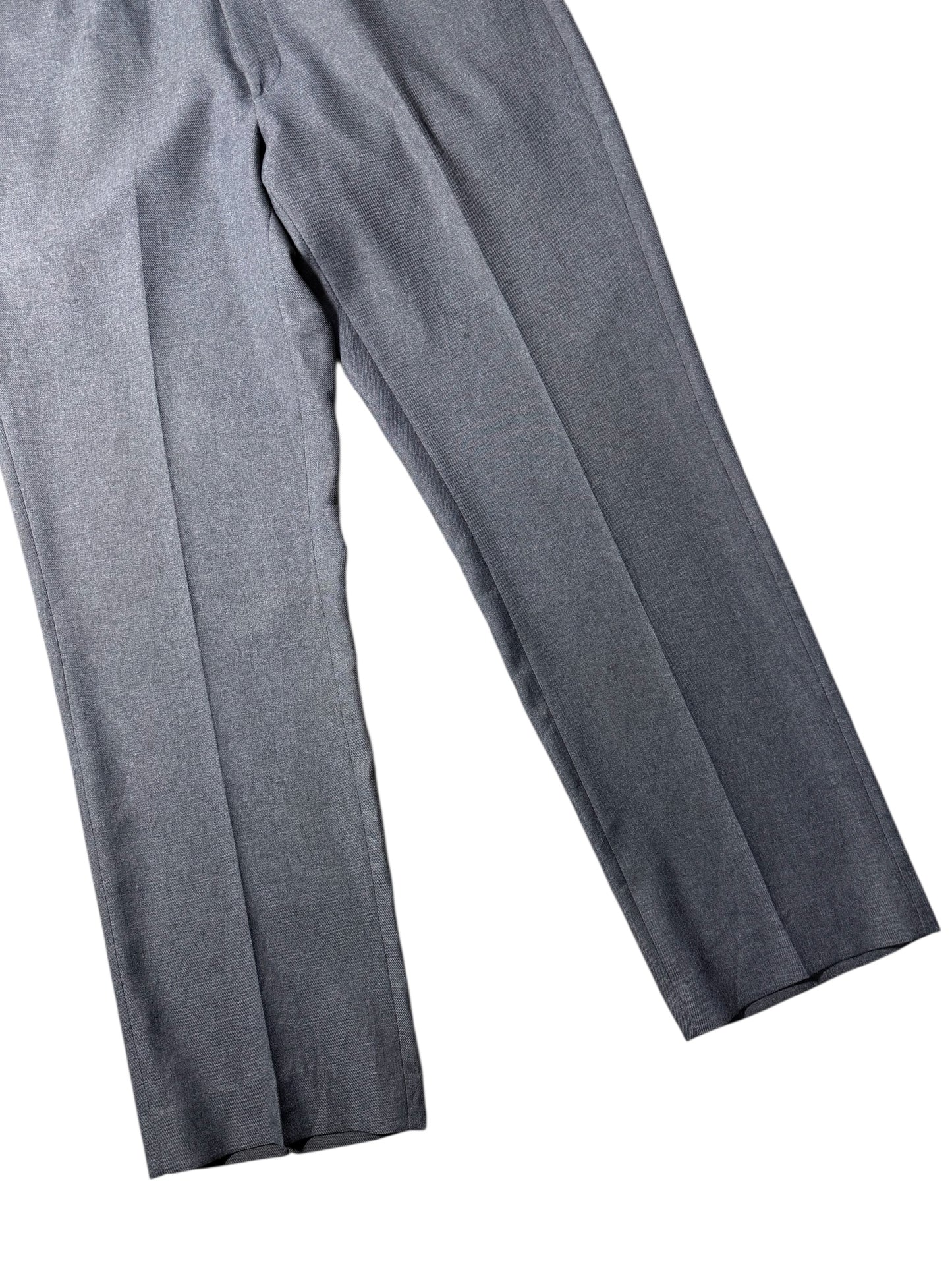 Vintage Levis Action Slacks Grey Dress Trousers Made In Usa