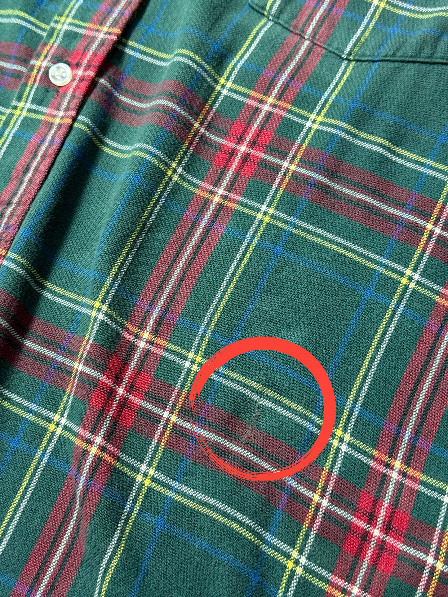 Vintage 1980s-90s LL Bean Plaid Flannel Shirt Made in USA