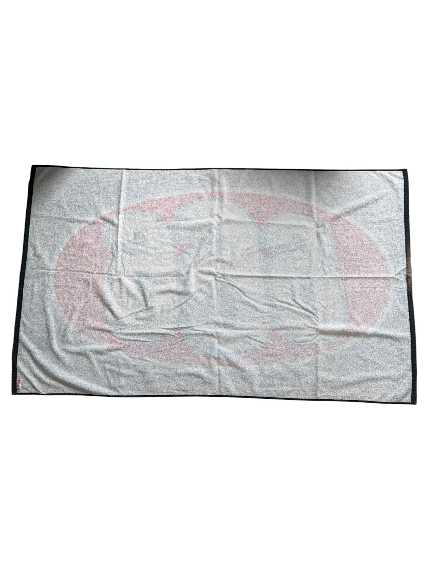 Supreme 666 Beach Towel Black SS17 Large Cotton Logo Towel