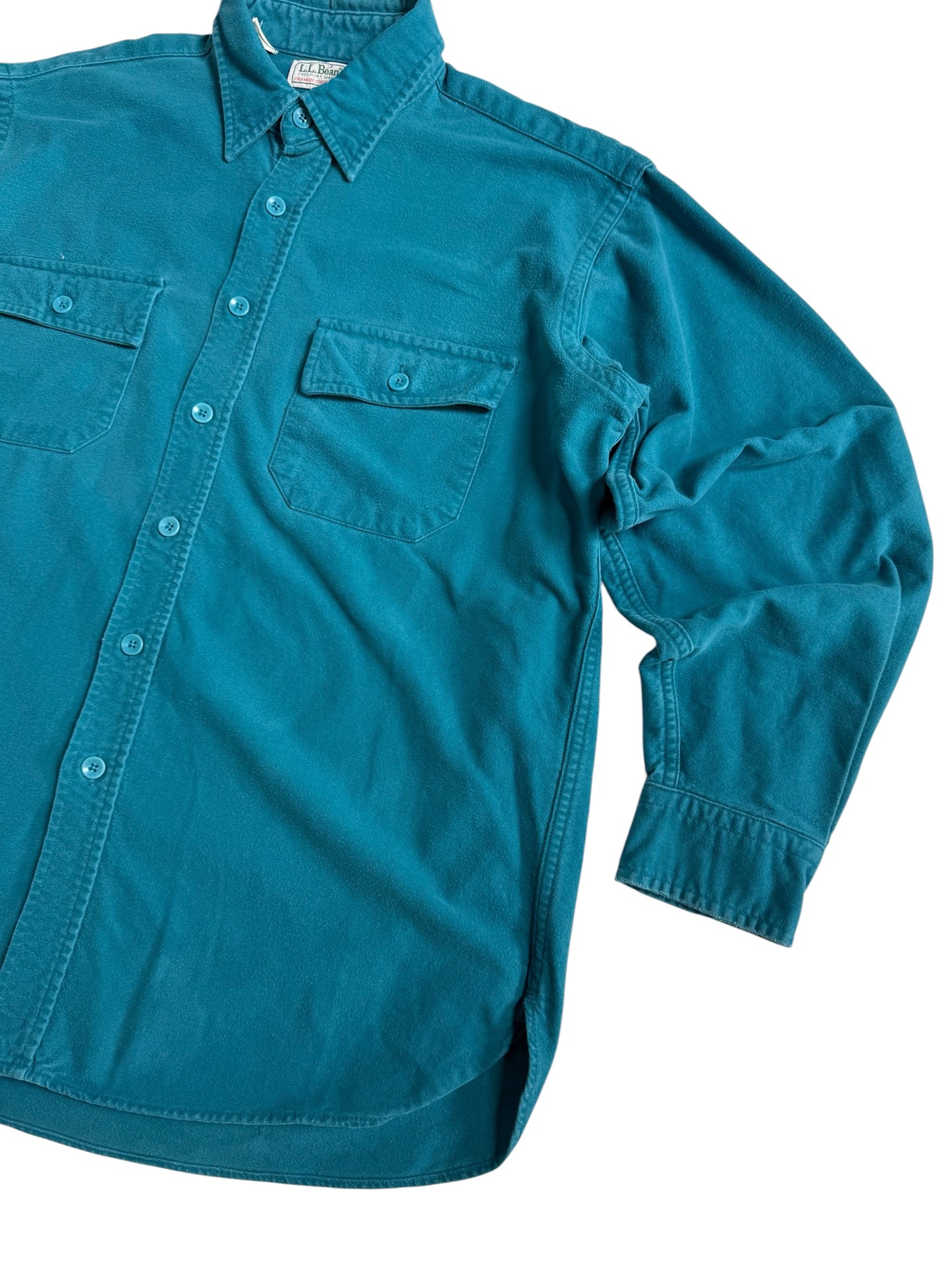Vintage 80s-90s LL Bean Chamois Cloth Shirt Made in USA