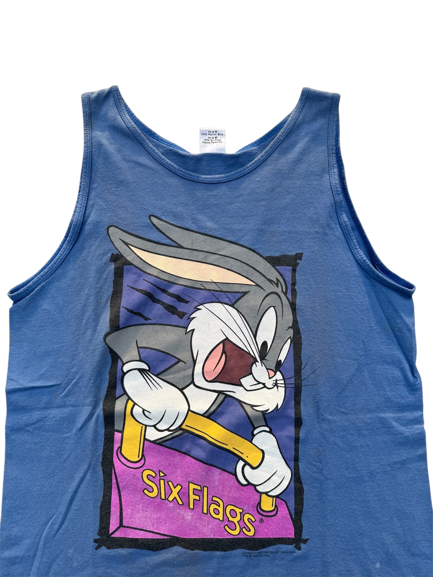 Vintage 1990s Bugs Bunny Six Flags Tank Top