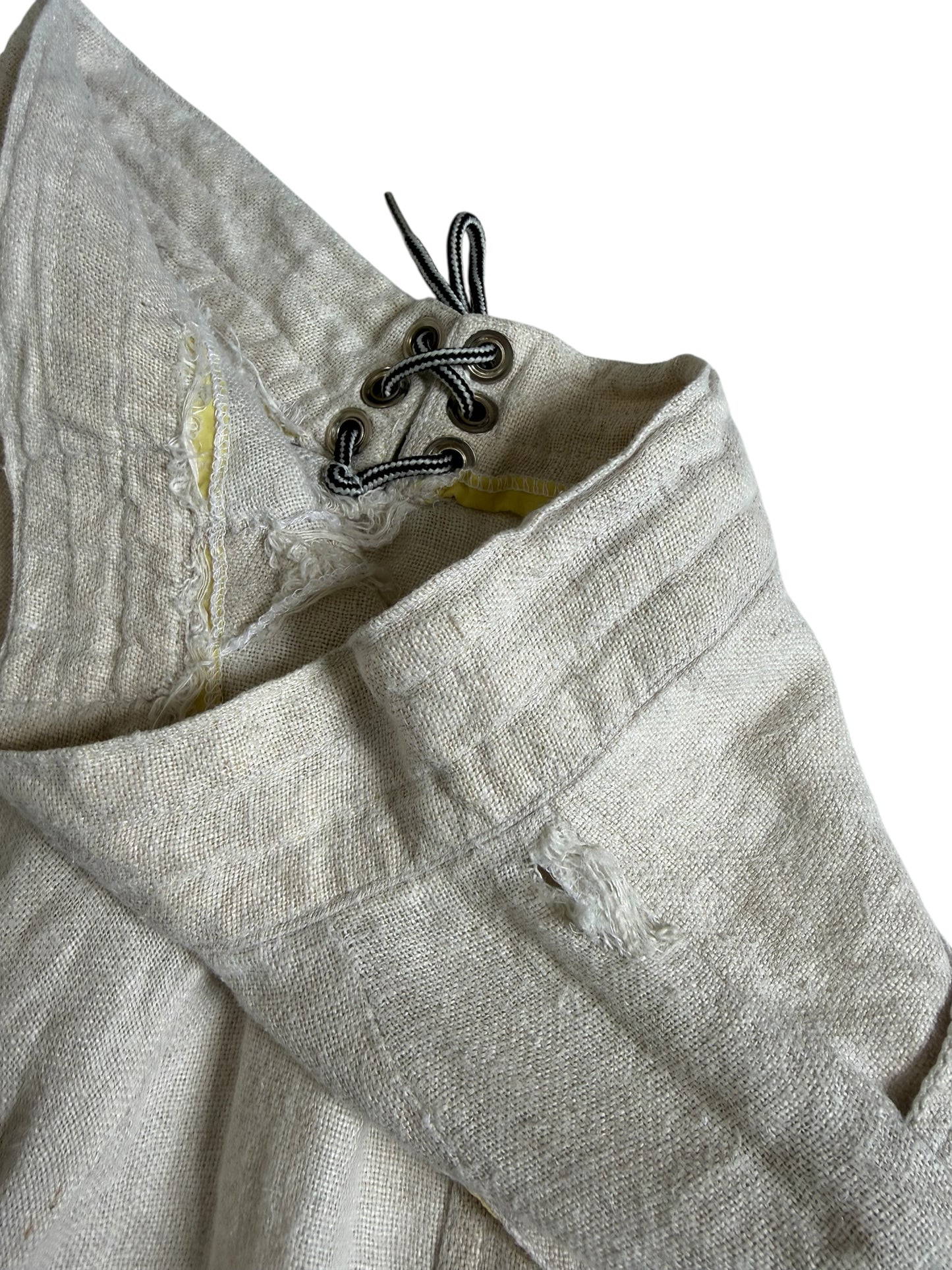 Vintage Birdwell Beach Britches Made in USA Linen Board Shorts