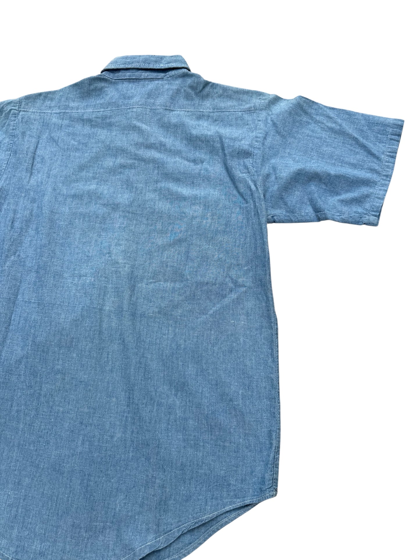 Vintage 1980s Five Brother Chambray Work Shirt