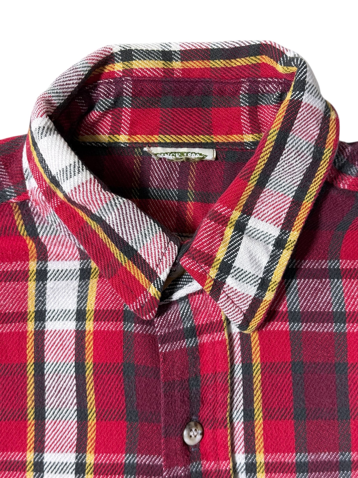 Vintage 1990s Five Brother Plaid Flannel Shirt Heavyweight Workwear