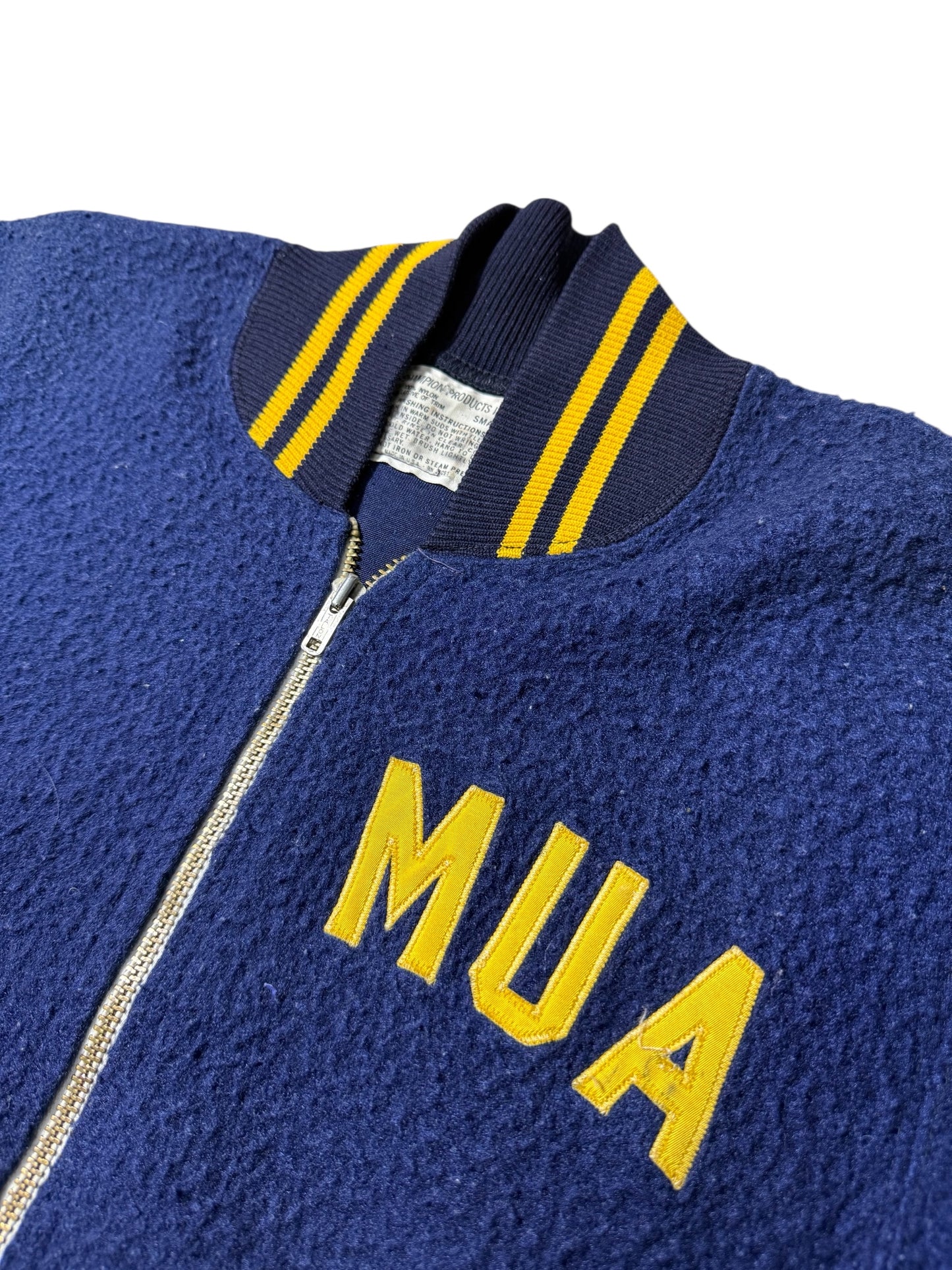Vintage 1960s Champion Varsity Jacket “MUA” USA Made