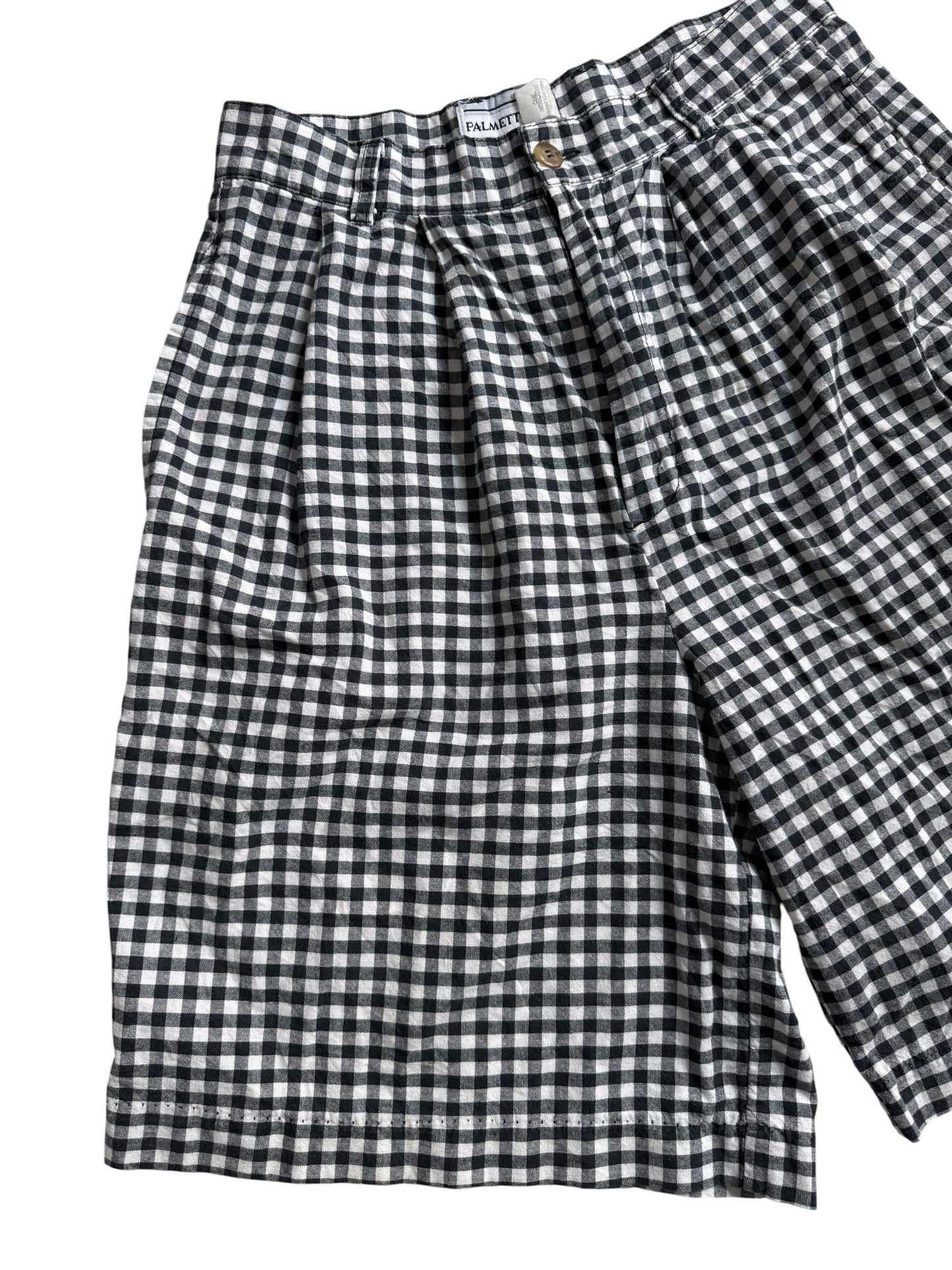 Vintage 1980s Palmetto’s Plaid High Waisted Shorts