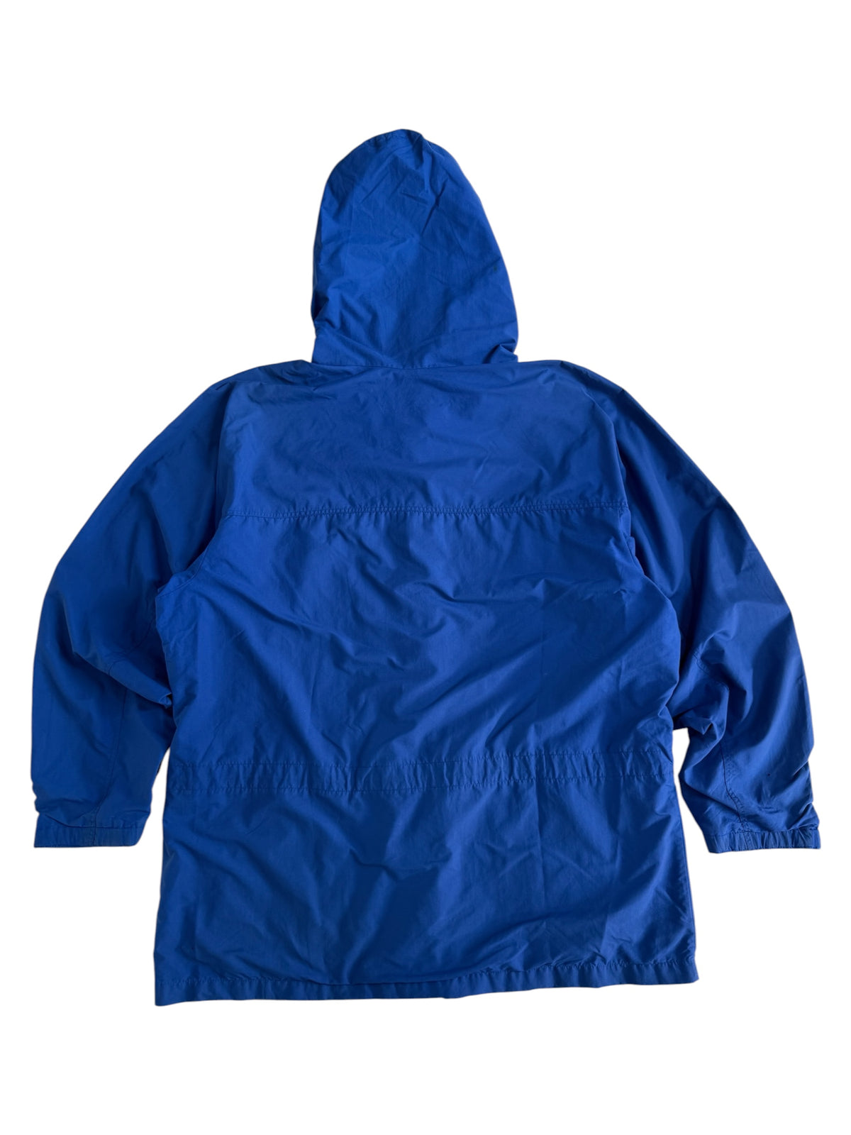 Vintage 1990s Patagonia Hooded Rain Jacket Blue Outdoor Shell Windbreaker