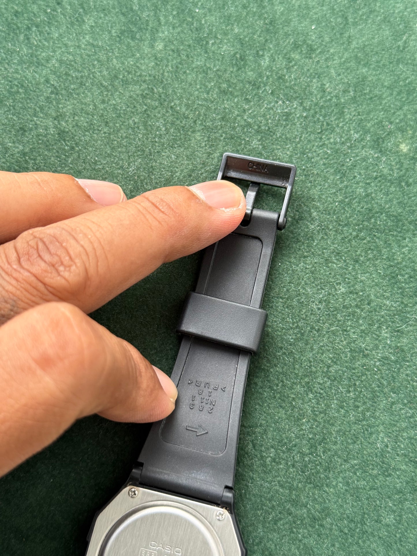 Vintage Casio F-91W Digital Watch 593 Module Made in Thailand