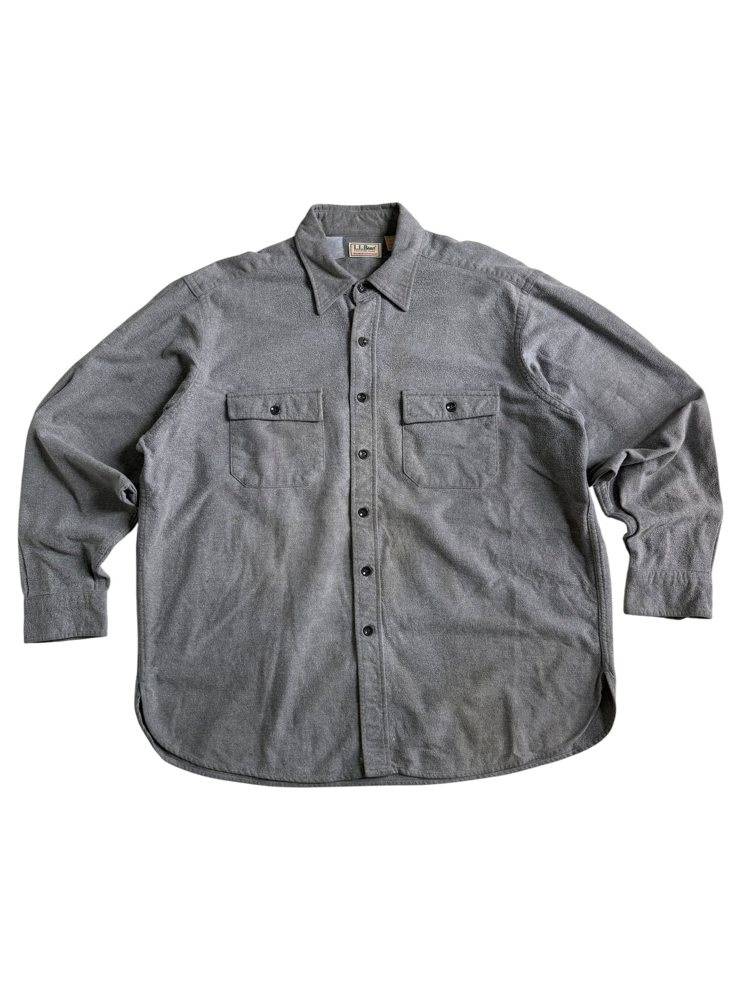 Vintage 80s-90s LL Bean Chamois Cloth Shirt Made in USA